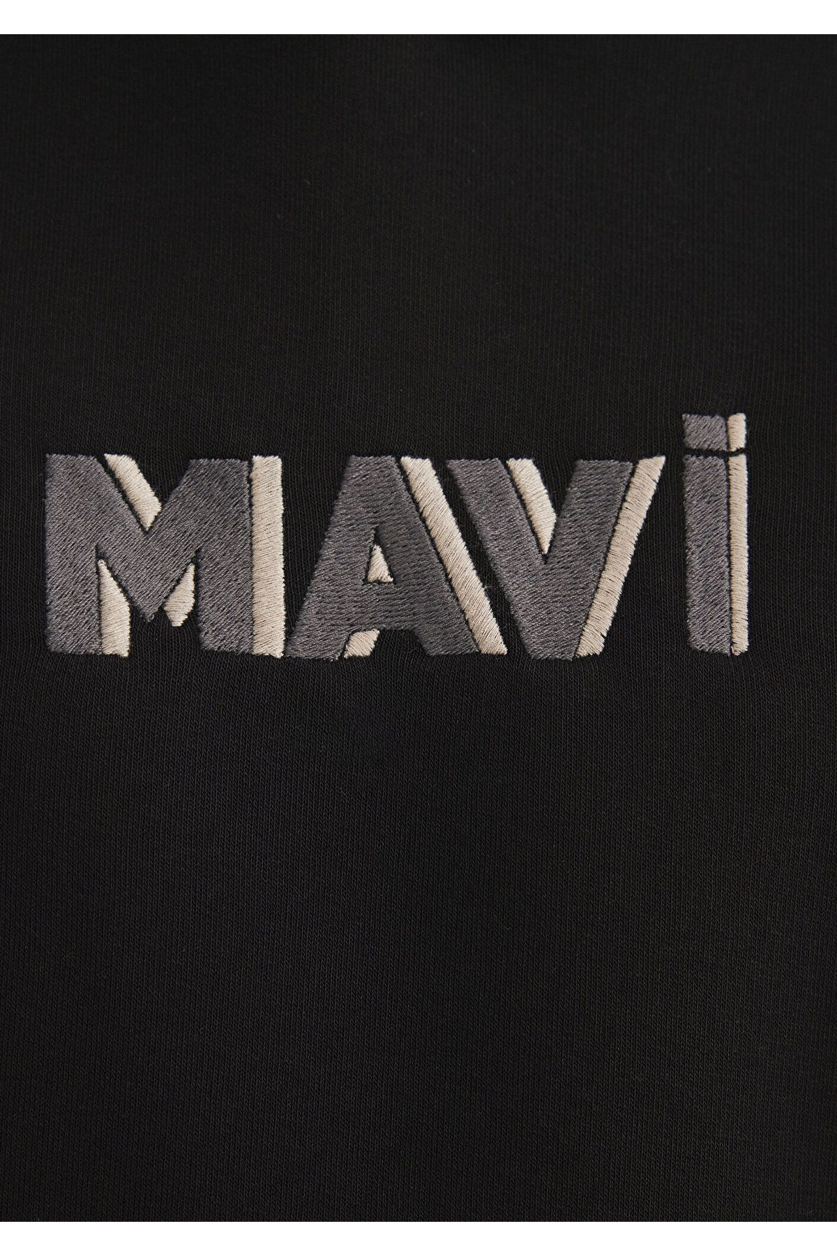 Mavi-Schwarzes Sweatshirt mit Logo-Print 0s10326-900 7