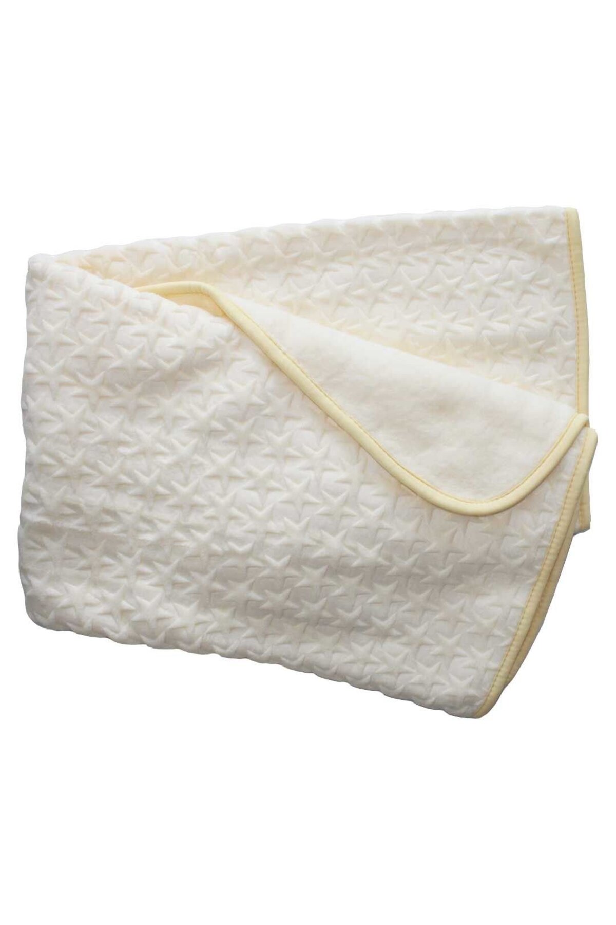 bebegen Sarı Yıldız Kabartmalı Kalın Peluş Battaniye 100*120 cm fotoğrafı 3 (önizleme)