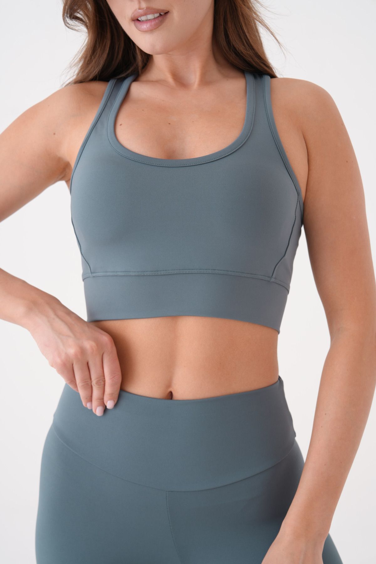 EndFlower Spor Crop Büstiyer Çapraz Sırt Detaylı