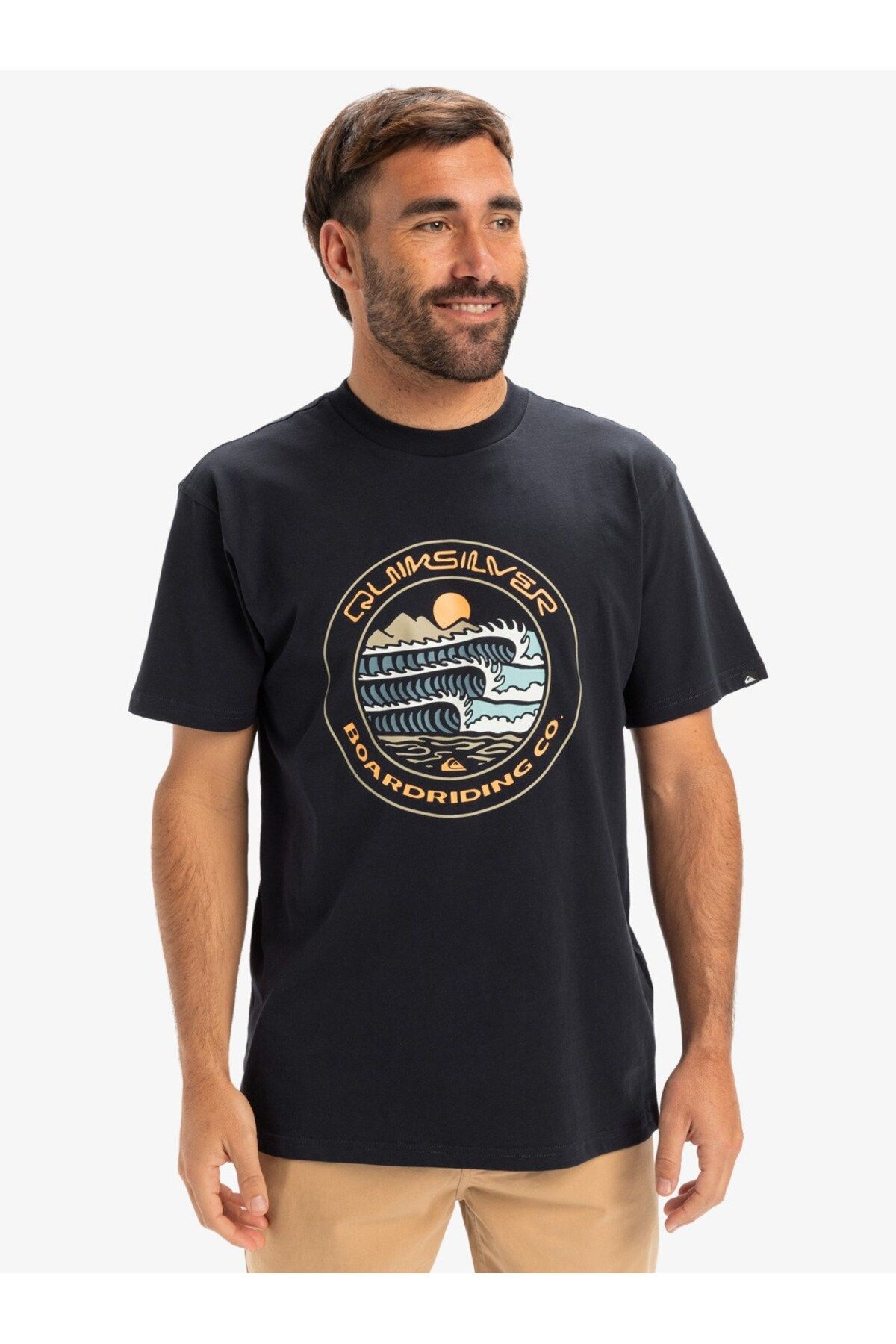 Quiksilver Quıksılver Ev Three Seas Ss Dark Navy Erkek T-shırt Eqyzt08051-ktp0