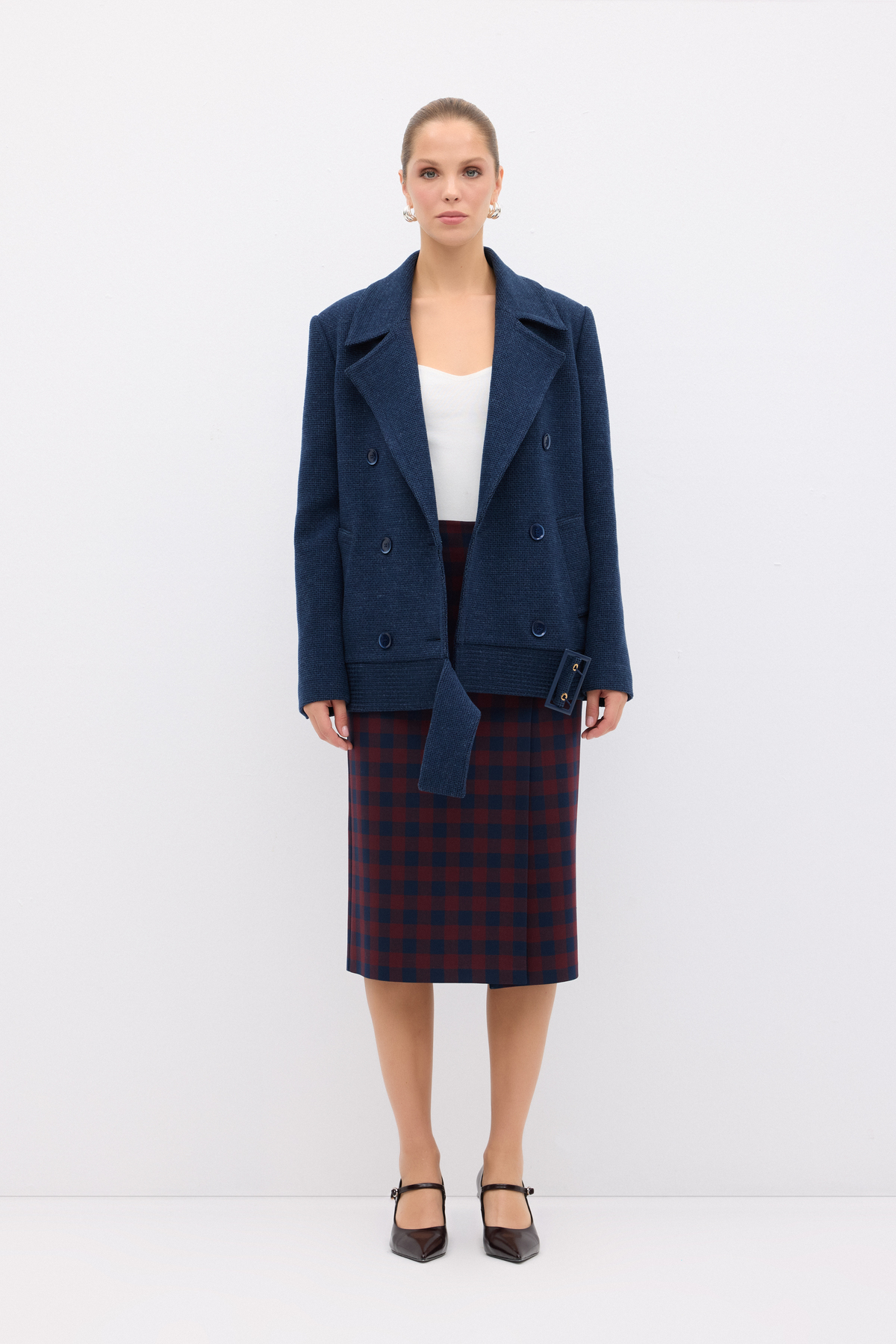 adL  Kemer Detaylı Kaban - Görsel 5