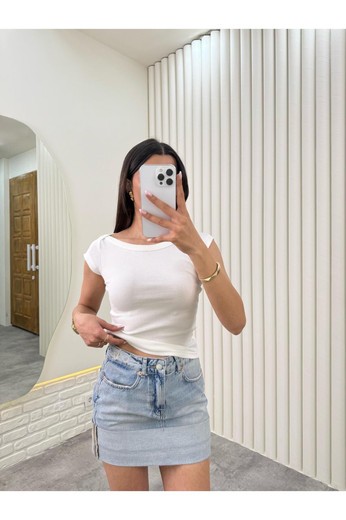 Gaus Beyaz Kısa Kol ZR Muadil Tshirt Gaus00329