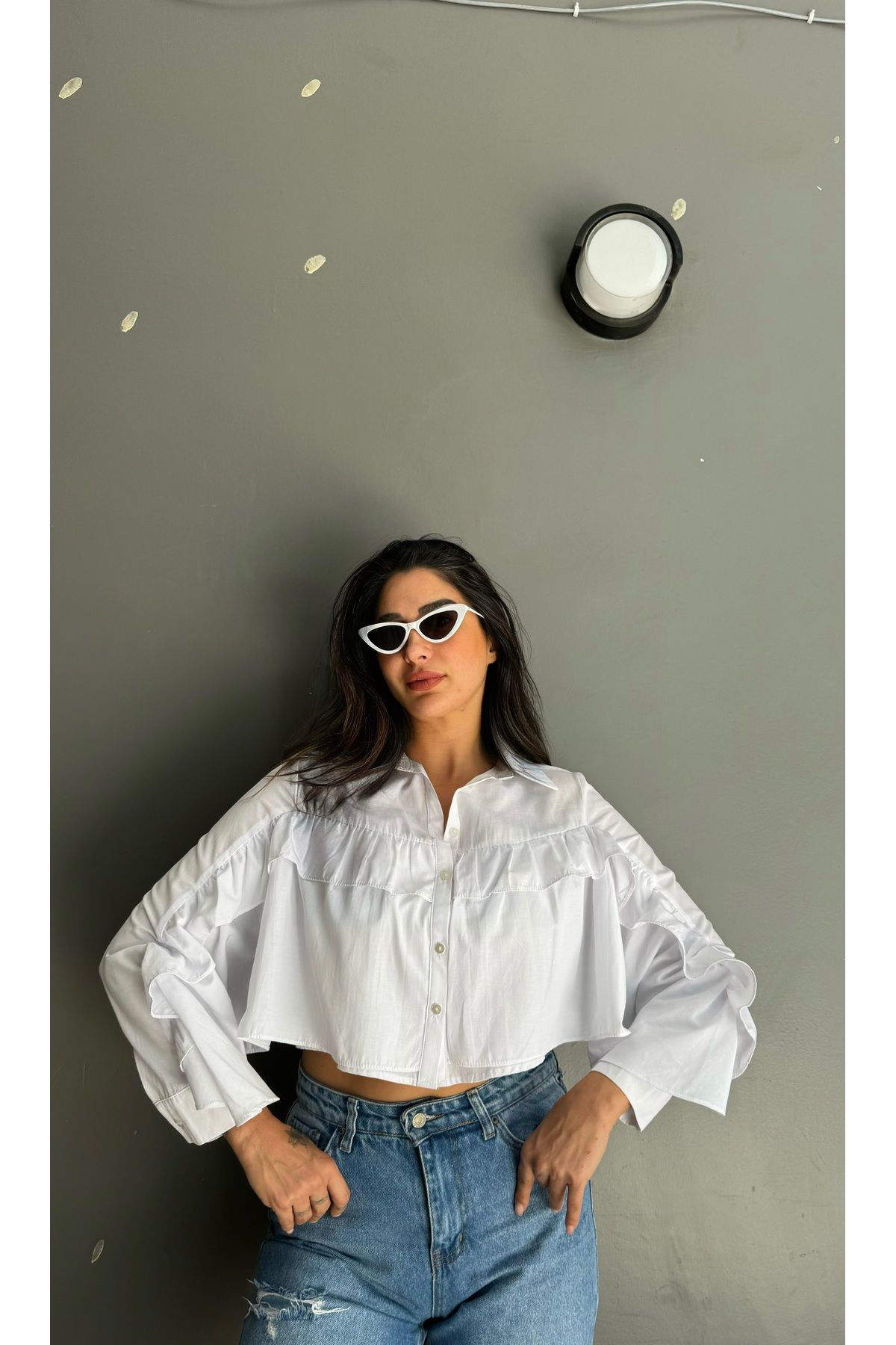 Butik Crop gömlek