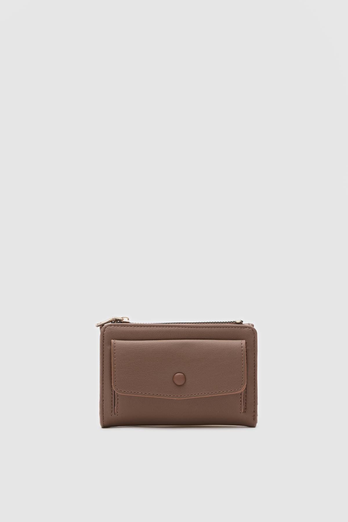 Shule Bags Pine Taba Kadın Cüzdan