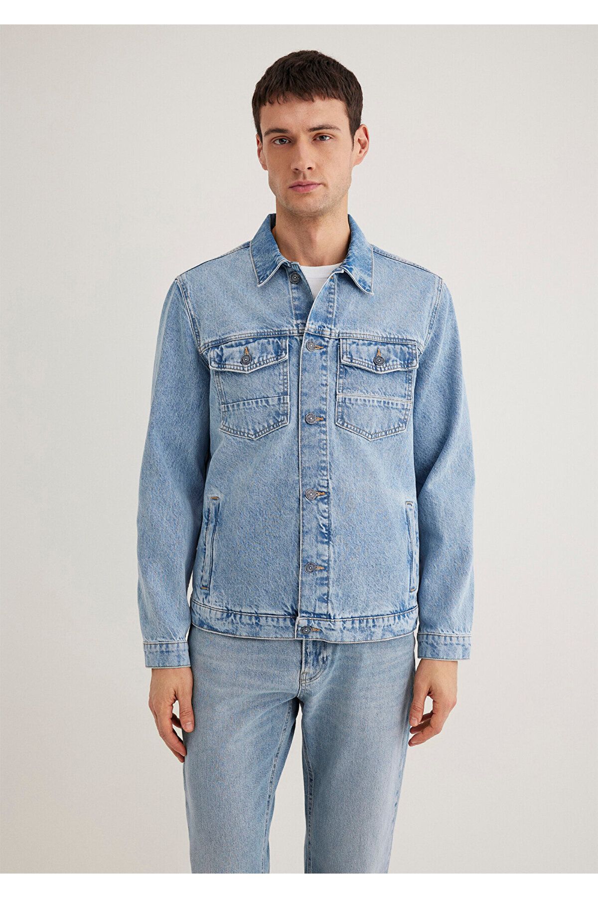 Mavi-Loran Premium Blue Light Blue Jean Jacket 0110003 -89305 3