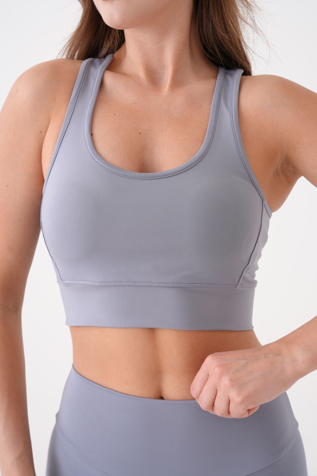 EndFlower Spor Crop Büstiyer Çapraz Sırt Detaylı