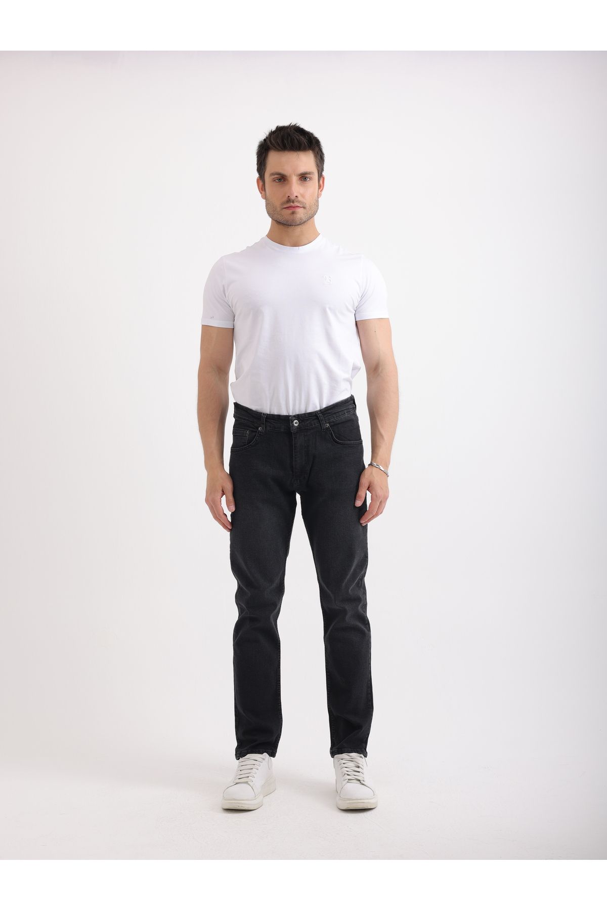 Sabe Erkek Regular Fit Normal Bel Siyah Jean Pantolon