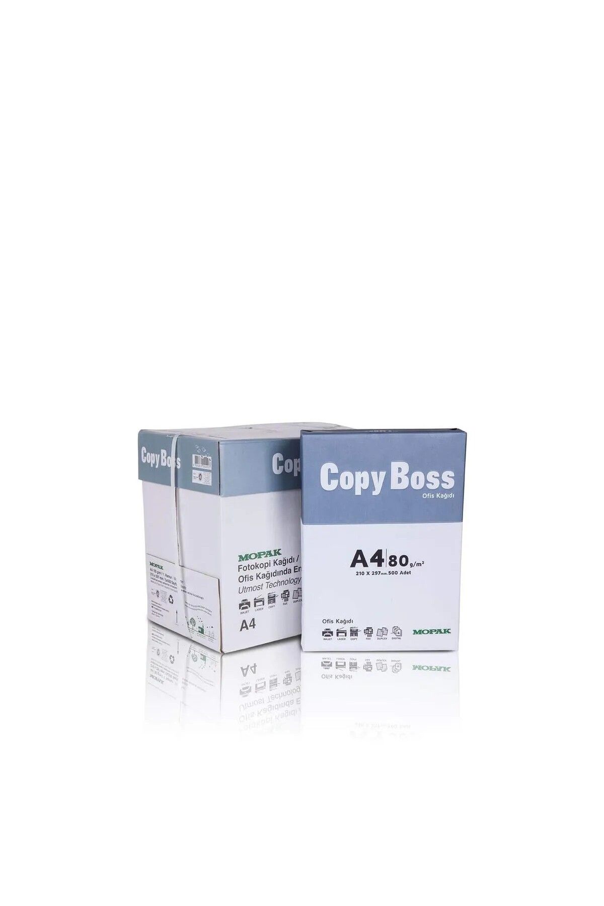 Mopak Copy Boss A4 80 g/m² 2.500 Adet Fotokopi Kağıdı (5'li Paket)