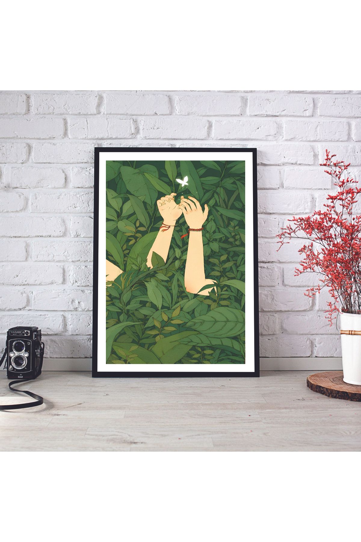 woodsia Çerçeve Görünümlü Çerçevesiz MDF Poster Tablo MDF_TEK1196