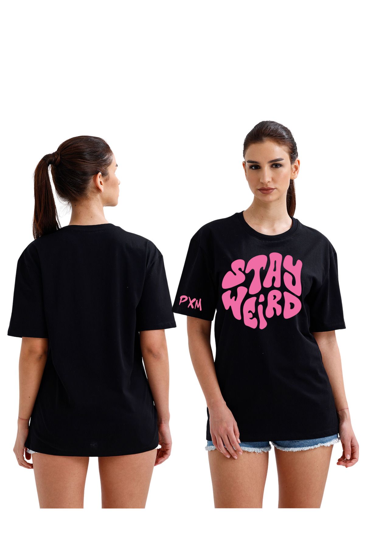 pxm Baskılı Unisex Regular Seçenekli Yetişkinlere Özel T-shirt