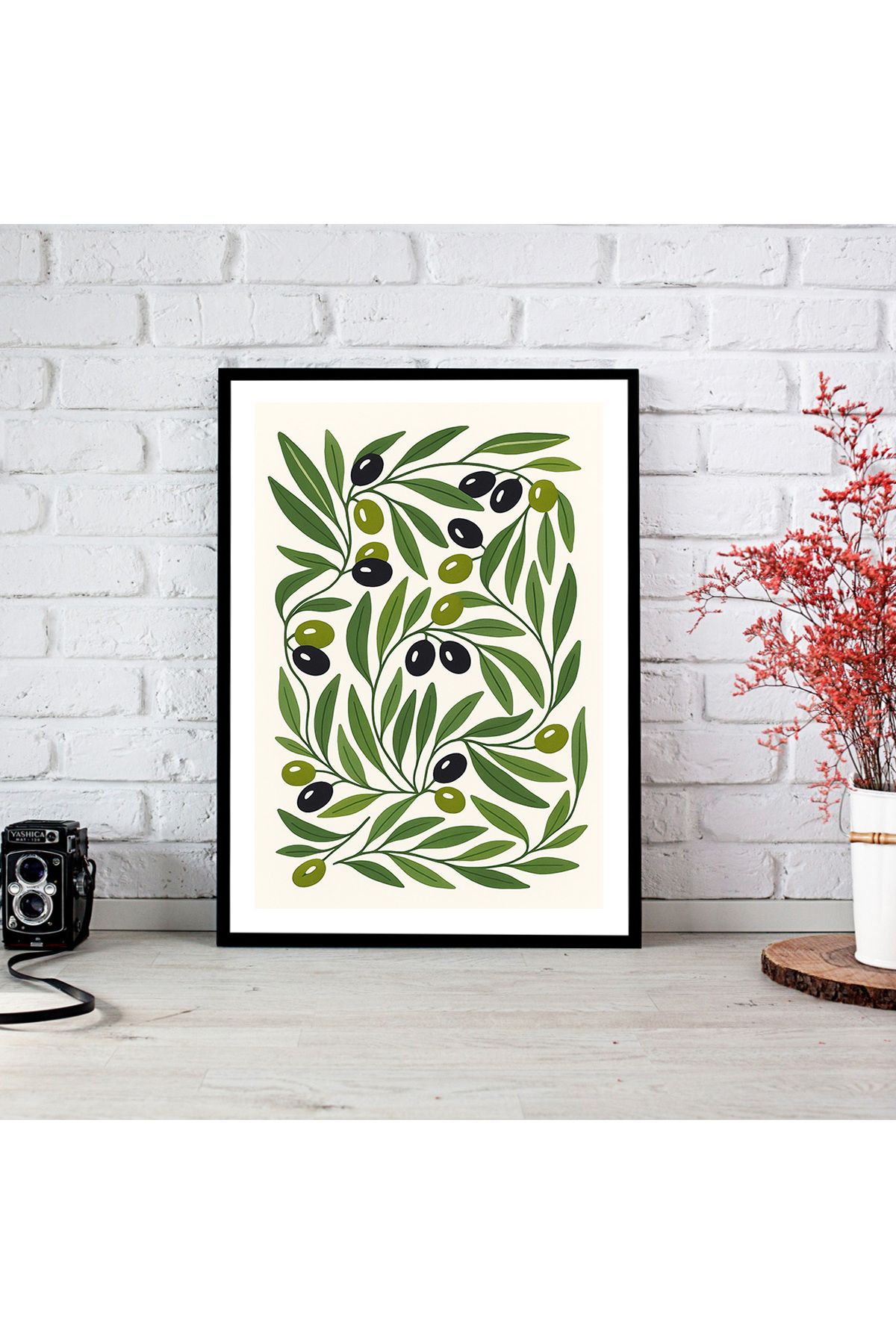 woodsia Çerçeve Görünümlü Çerçevesiz MDF Poster Tablo MDF_TEK1228