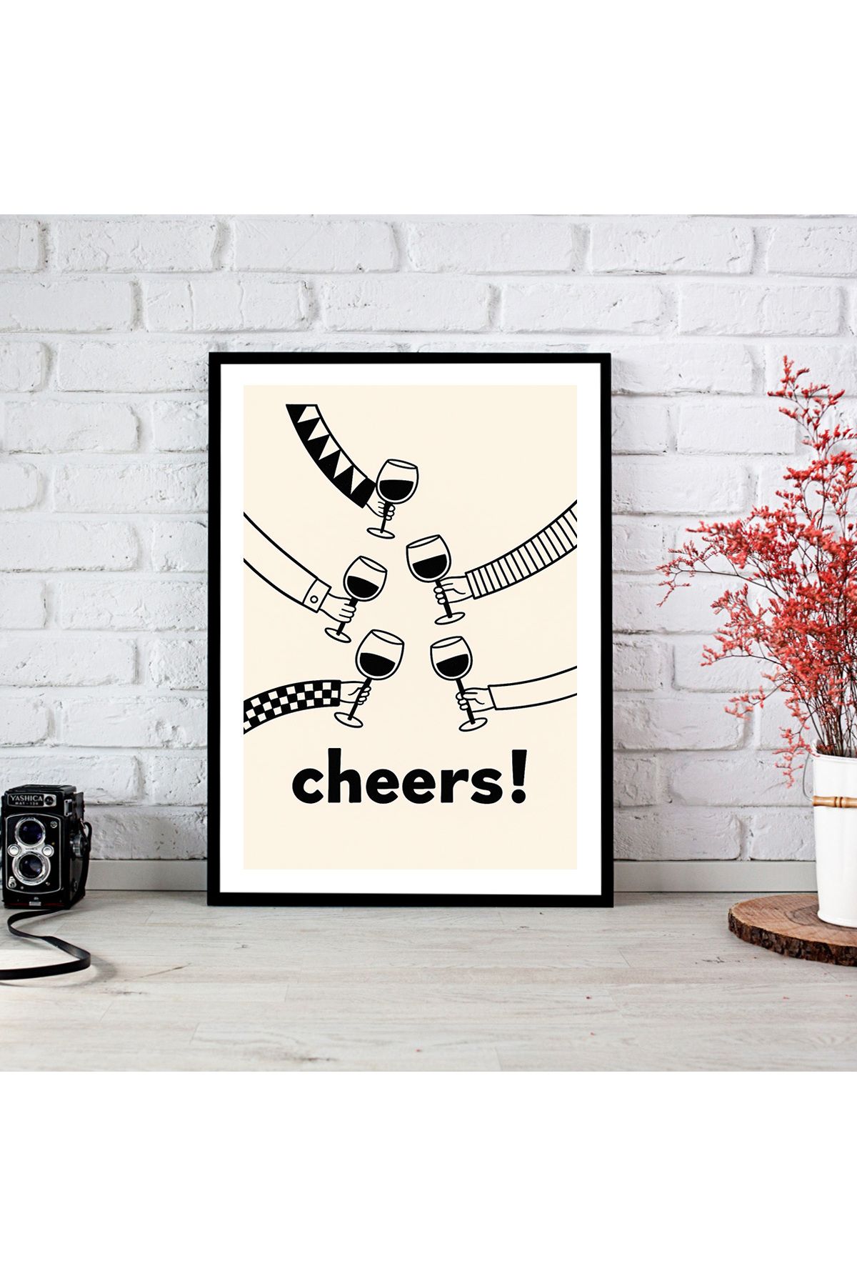 woodsia Çerçeve Görünümlü Çerçevesiz MDF Poster Tablo MDF_TEK1214