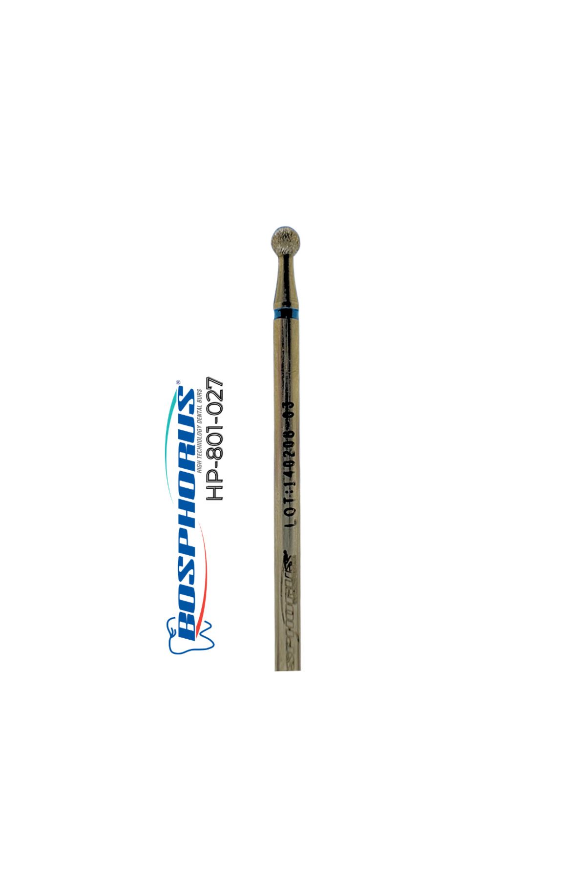 Bosphorus Tekmetal Kuru Manikür Uc Topbaş 027 Mm Doğal Elmas Freze Manikür Uc Törpü Makinası Ucu Iso Ve Ce Onaylı