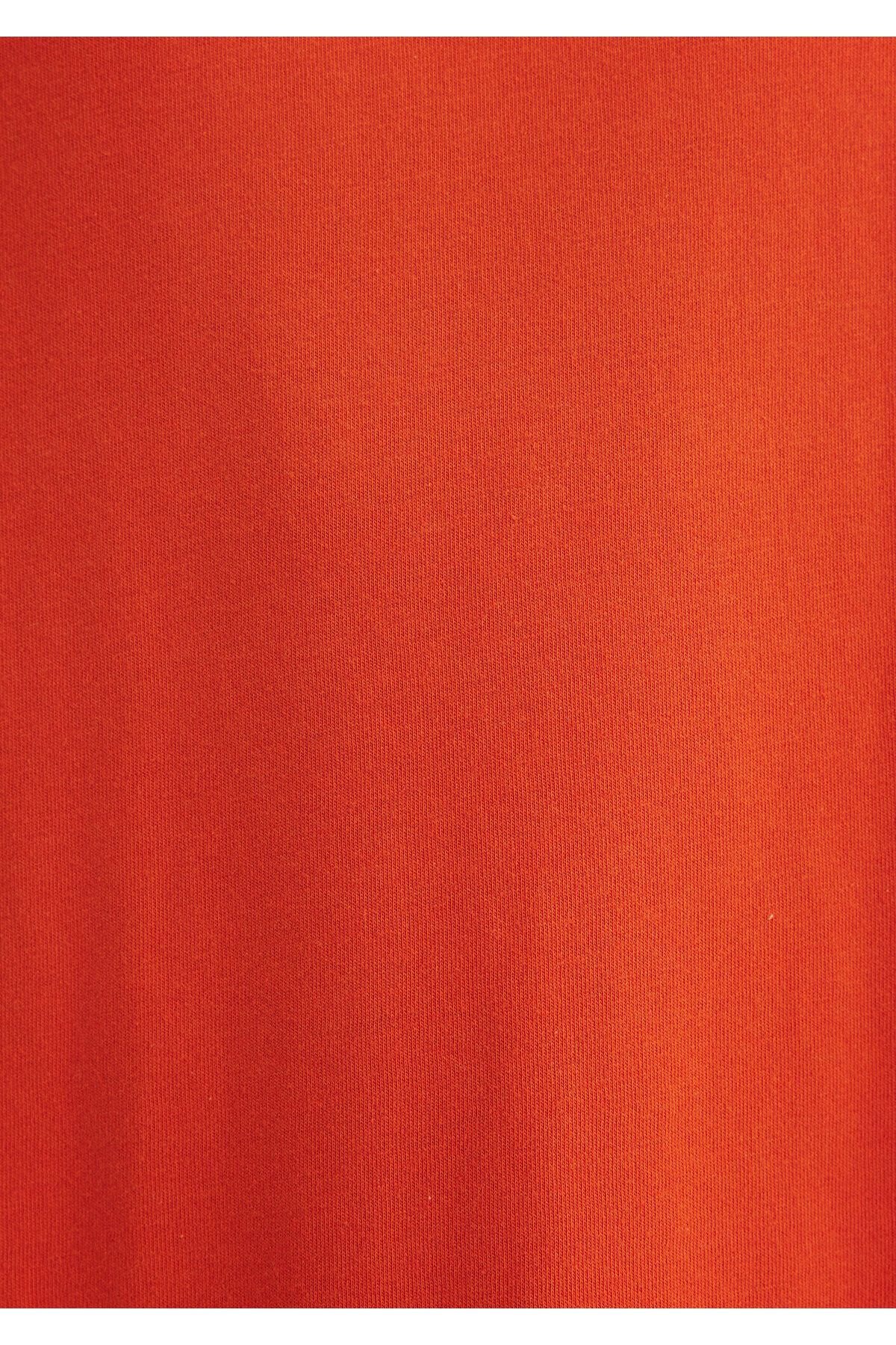 Mavi-Logo Printed Orange T-Shirt Loose Fit / Loose Relaxed Fit 0612550 -70435 6