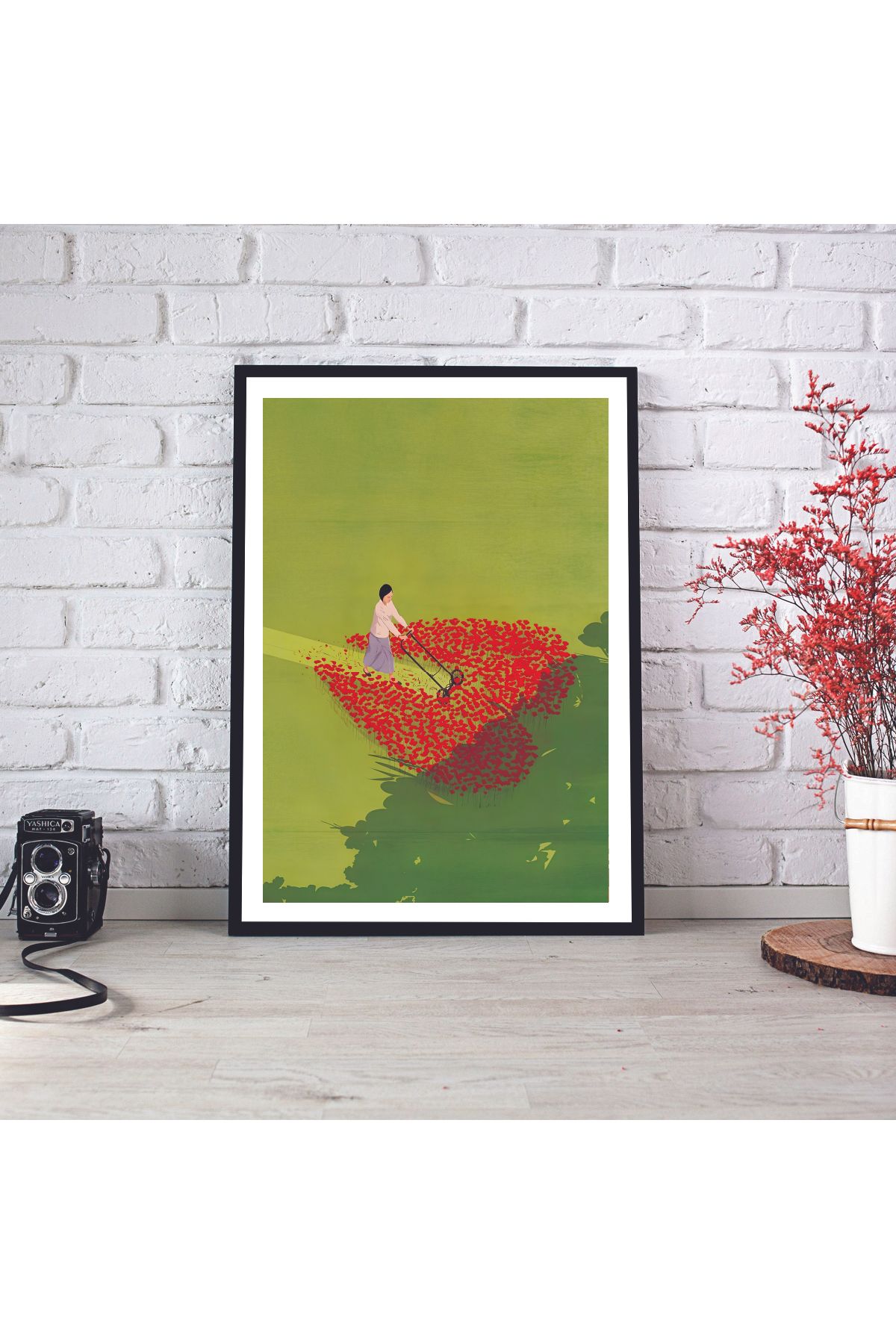 woodsia Çerçeve Görünümlü Çerçevesiz MDF Poster Tablo MDF_TEK1200