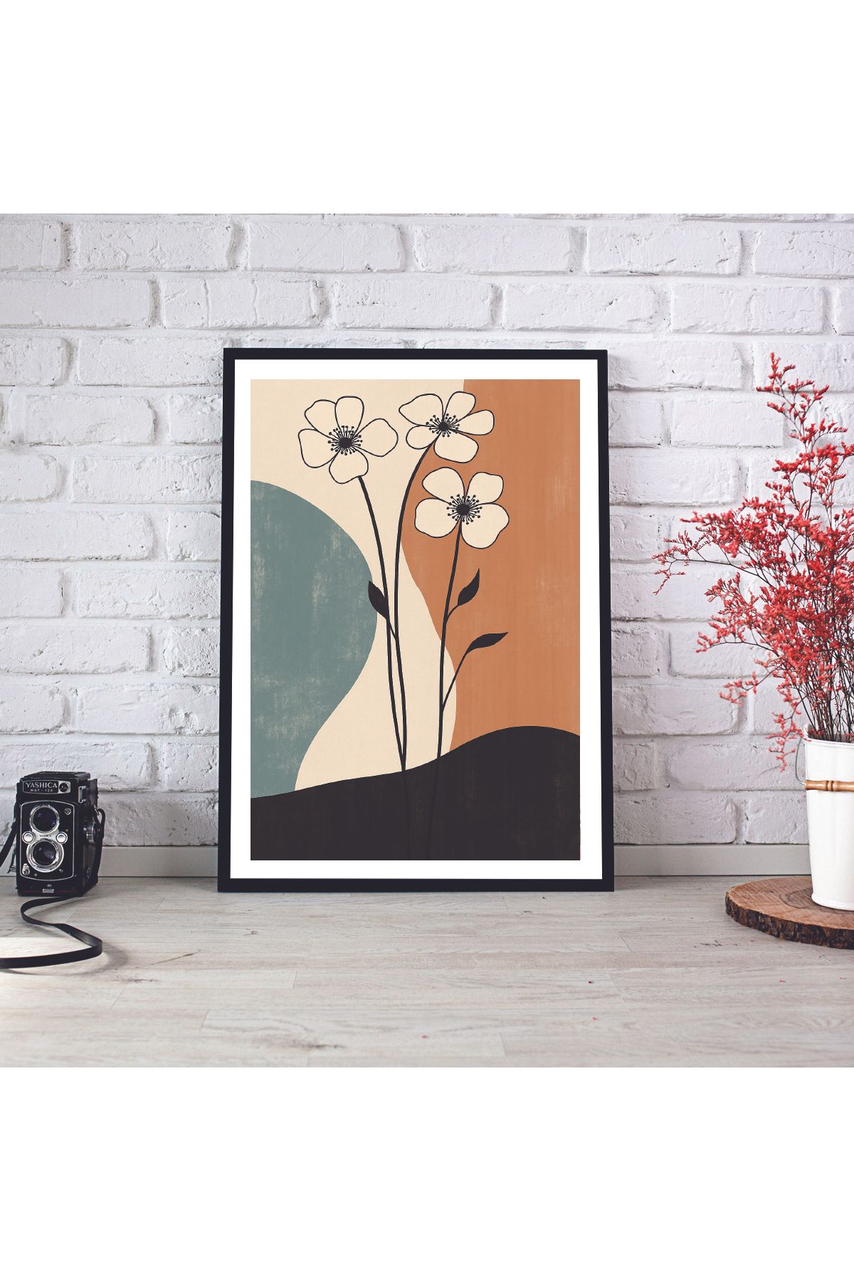 woodsia Çerçeve Görünümlü Çerçevesiz MDF Poster Tablo MDF_TEK1197