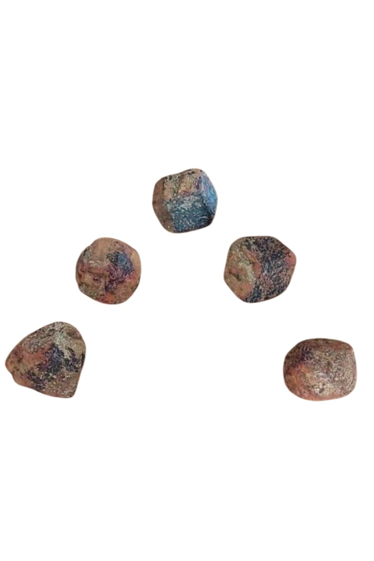Marmaris Atelier Doğal Garnet- Granat - Lal Taşı Petek Dokulu Hexagon Menşei Kutahya Rastgele Seçim