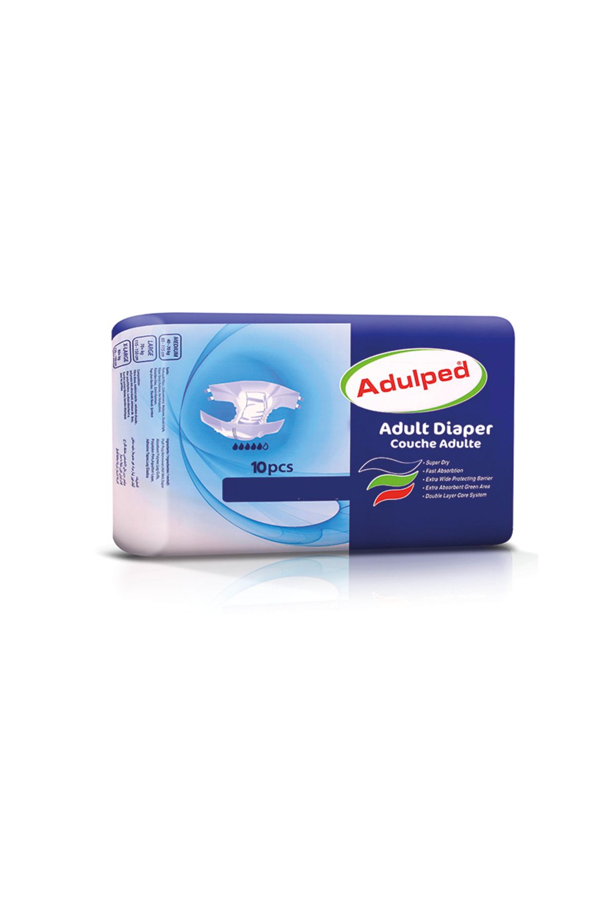 Adulped Belbantlı Hasta Bezi Large 10 Adet x 6