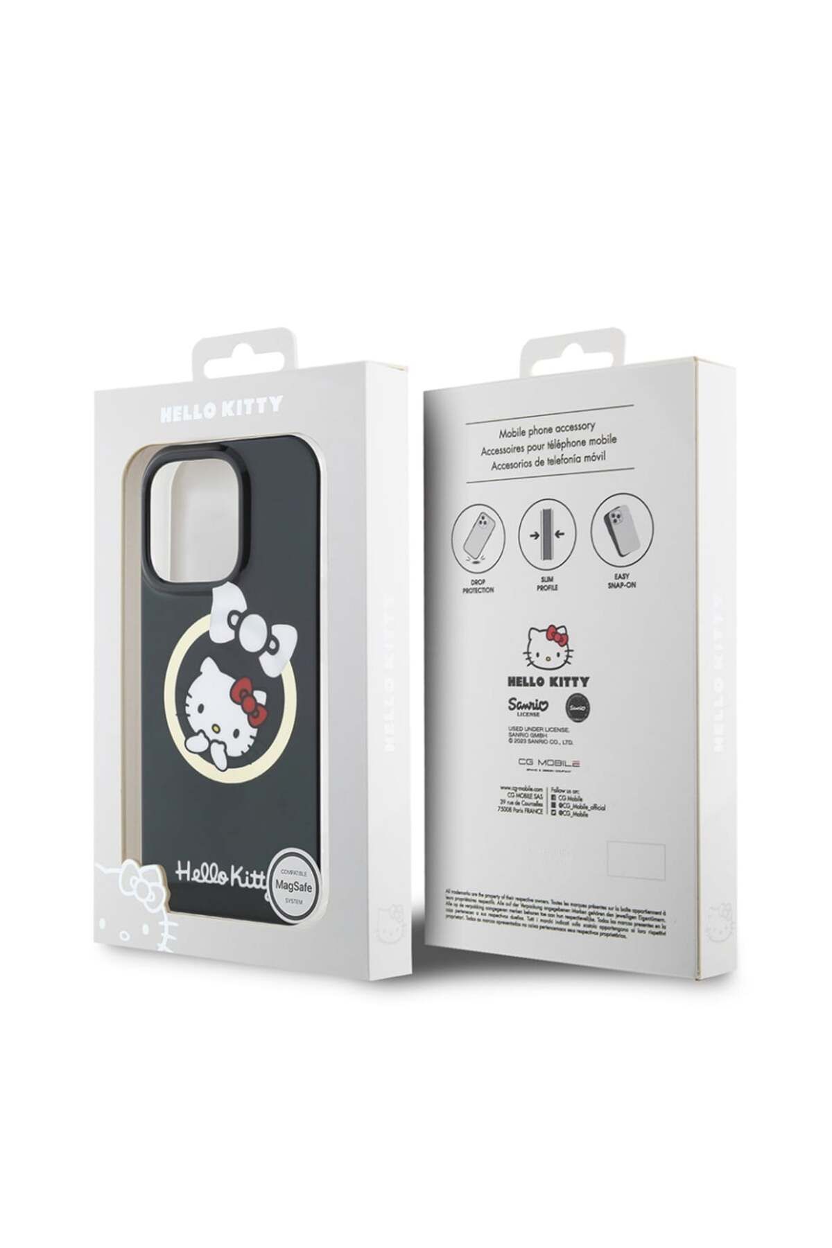 Hello Kitty-Case For Iphone 16 Pro, Hardcase Iml, - Black 7