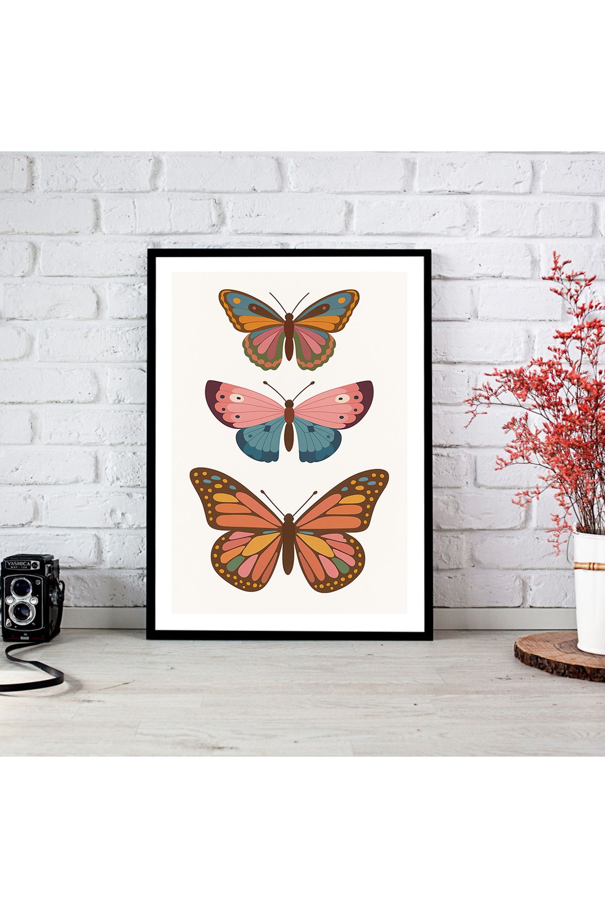 woodsia Çerçeve Görünümlü Çerçevesiz MDF Poster Tablo MDF_TEK1225