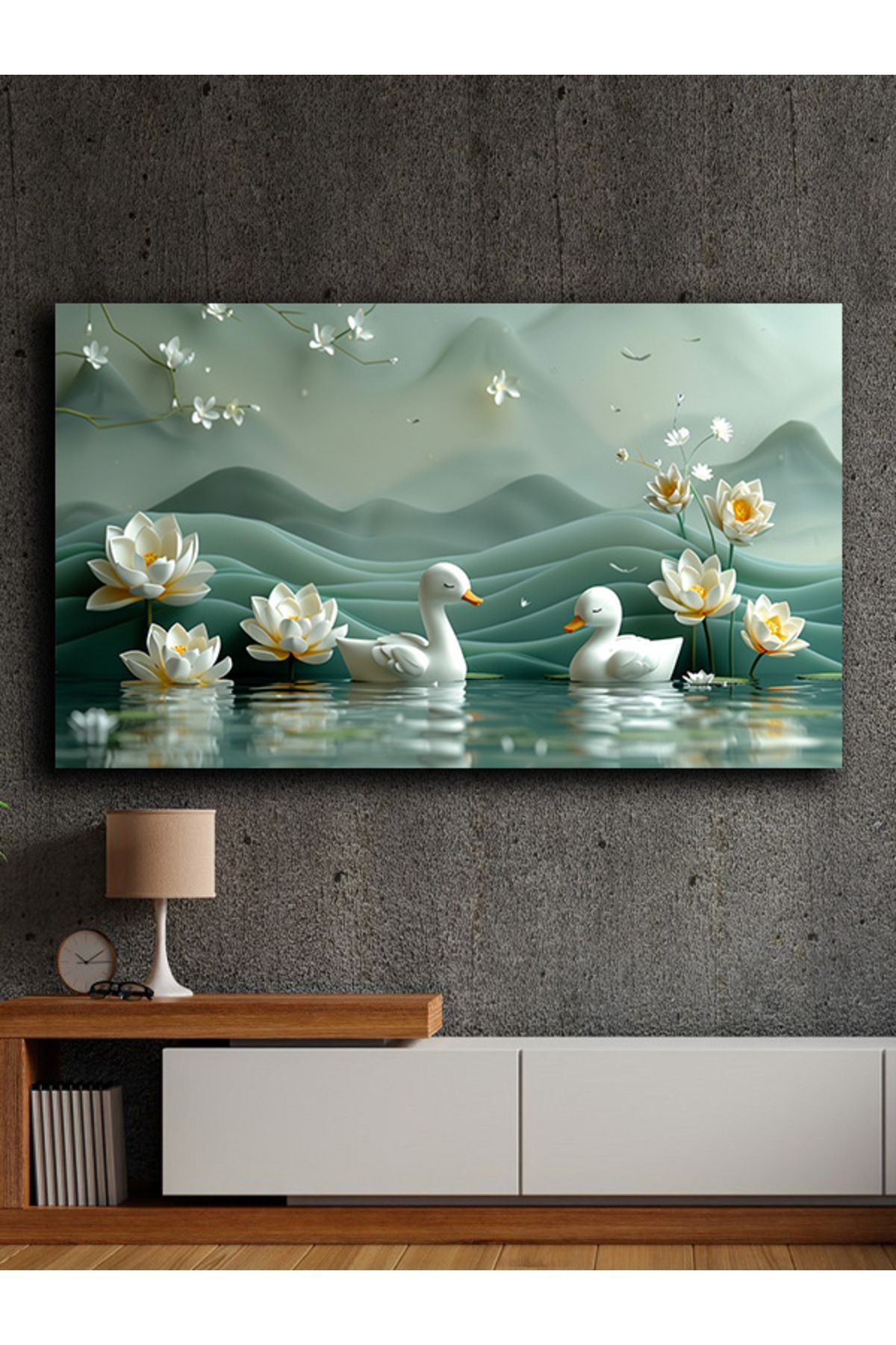 PRİME Concept Soyut yağlı boya görünümlü kanvas tablo 80x120 cm