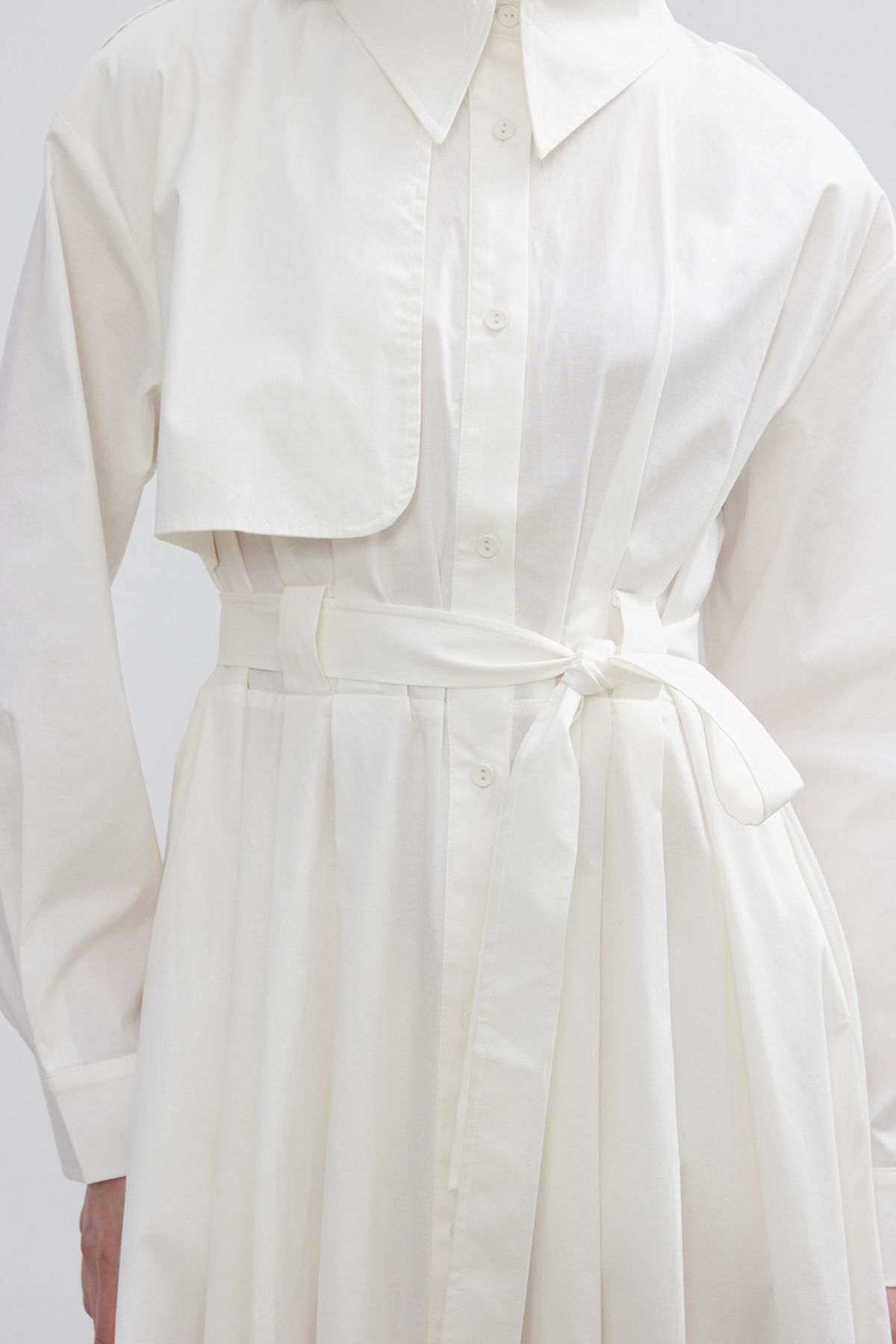 BE BLUE-ROCHIE TRENCH BUMBAC ECRU 5