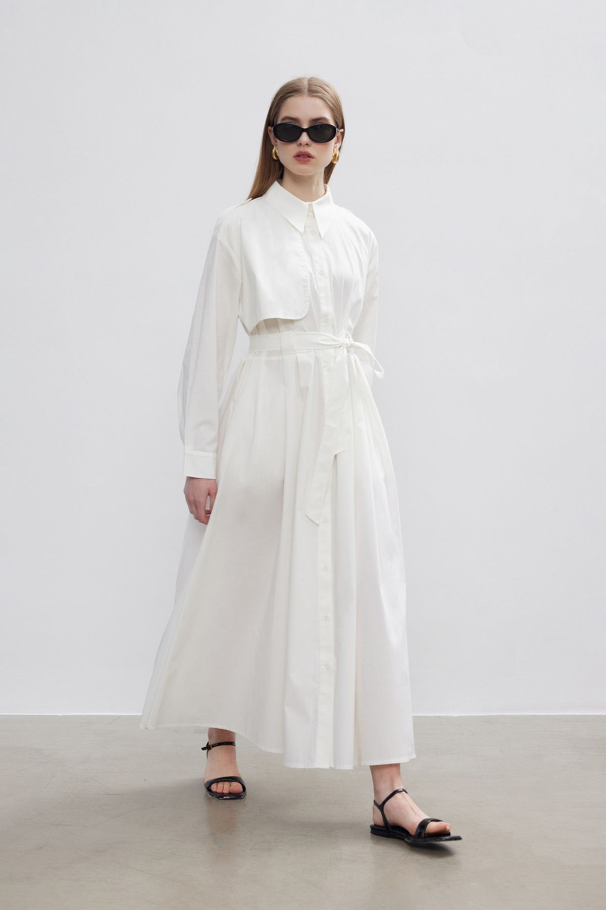 BE BLUE-ROCHIE TRENCH BUMBAC ECRU 4