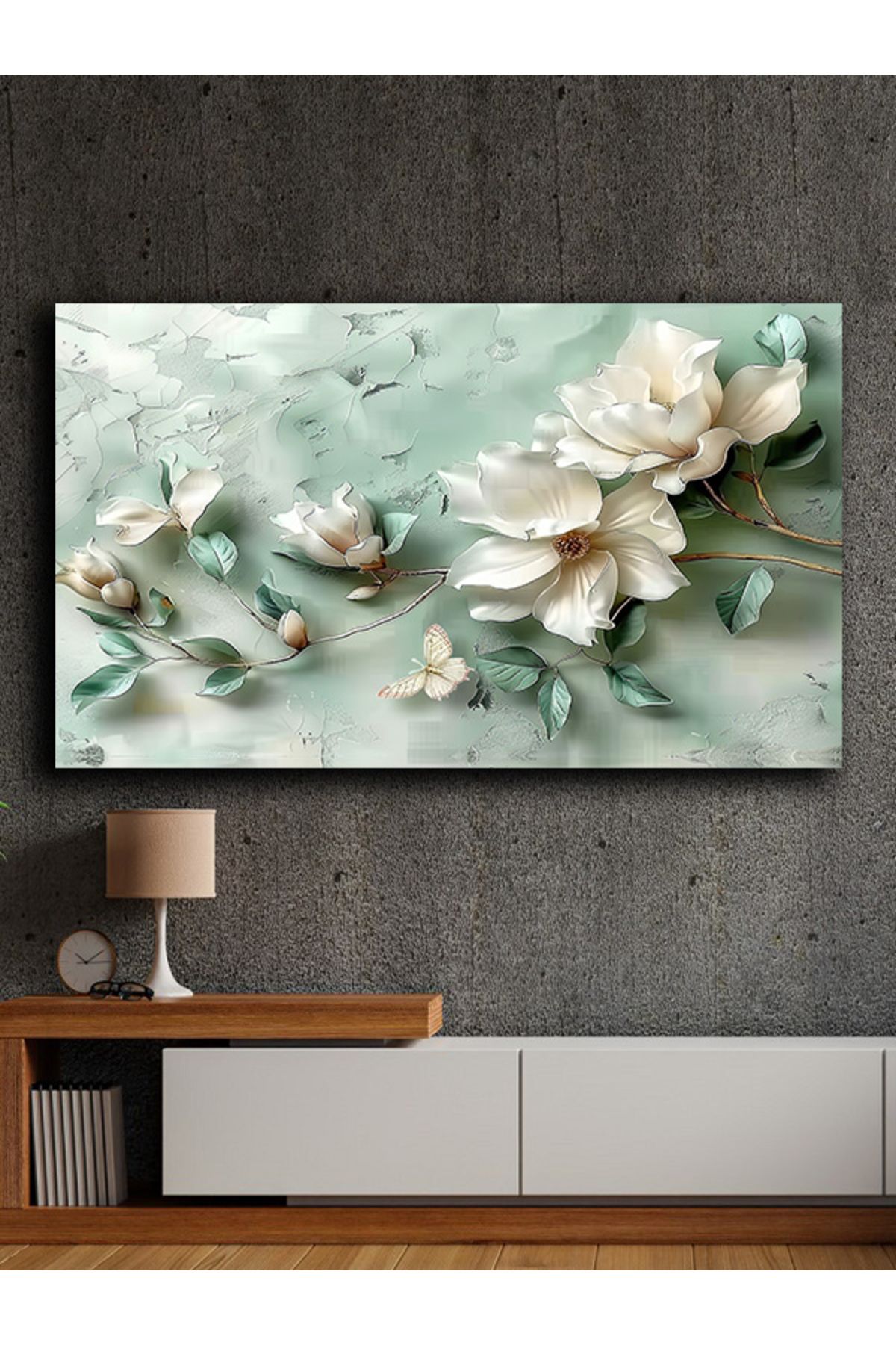 PRİME Concept Soyut yağlı boya görünümlü kanvas tablo 80x120 cm