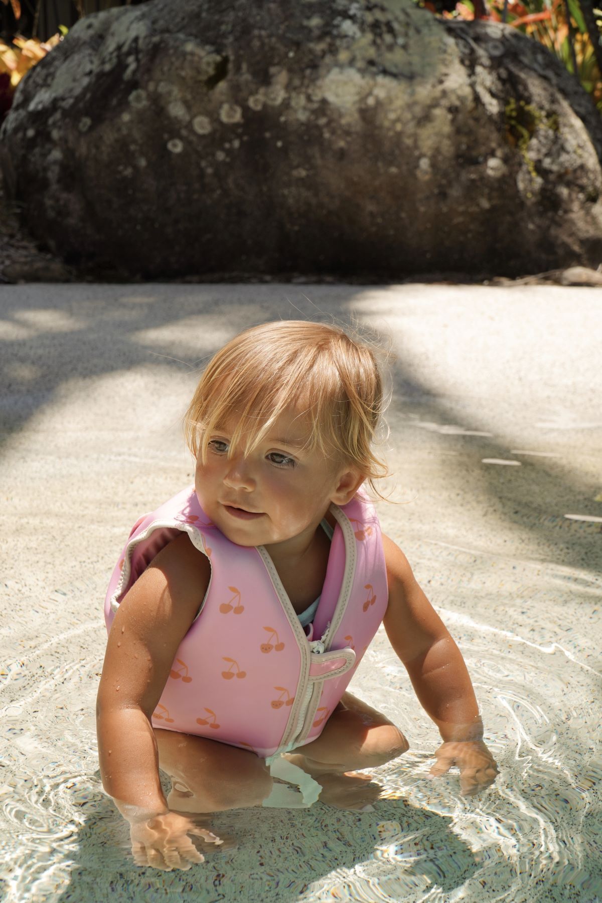 SunnyLife Çocuk Can Yeleği Pamuk Şekeri- Kırmızı 3-6 yaş