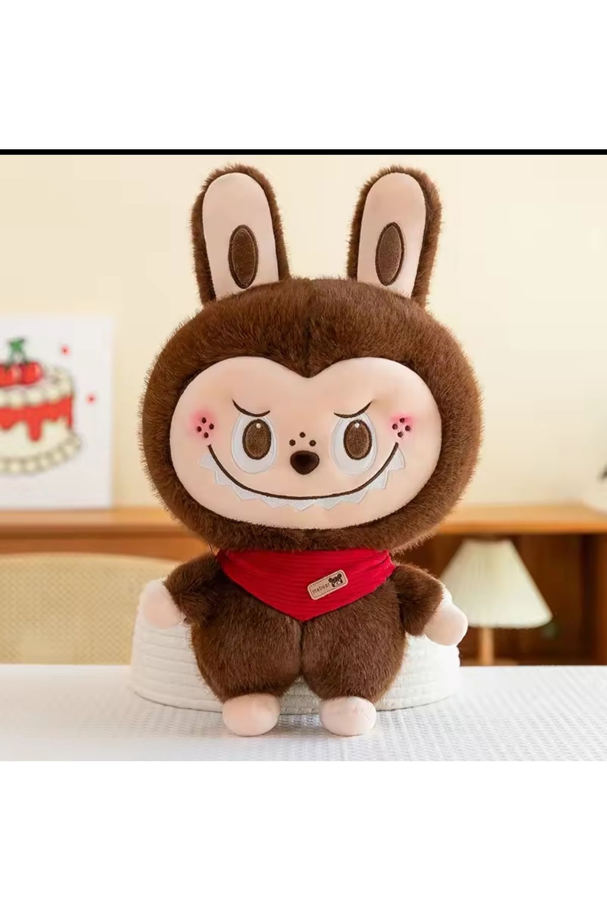 NB market labubu peluş oyuncak labubu oyuncak yeni stil anime 25cm tüylü