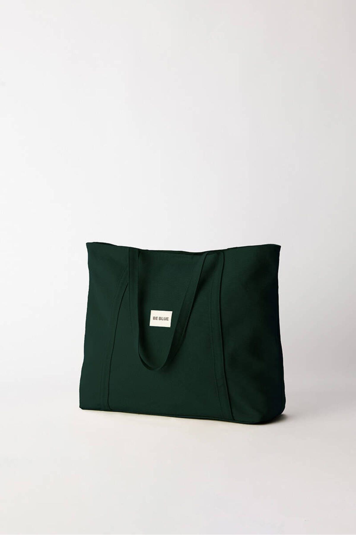 BE BLUE-Forest Green Canvas Bag 5