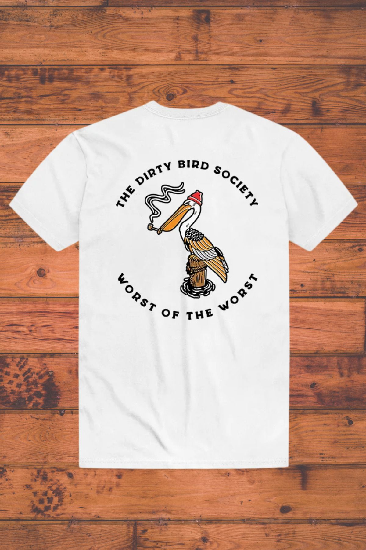 DESCARTES Dirty Bird Society Baskılı Oversize T-shirt