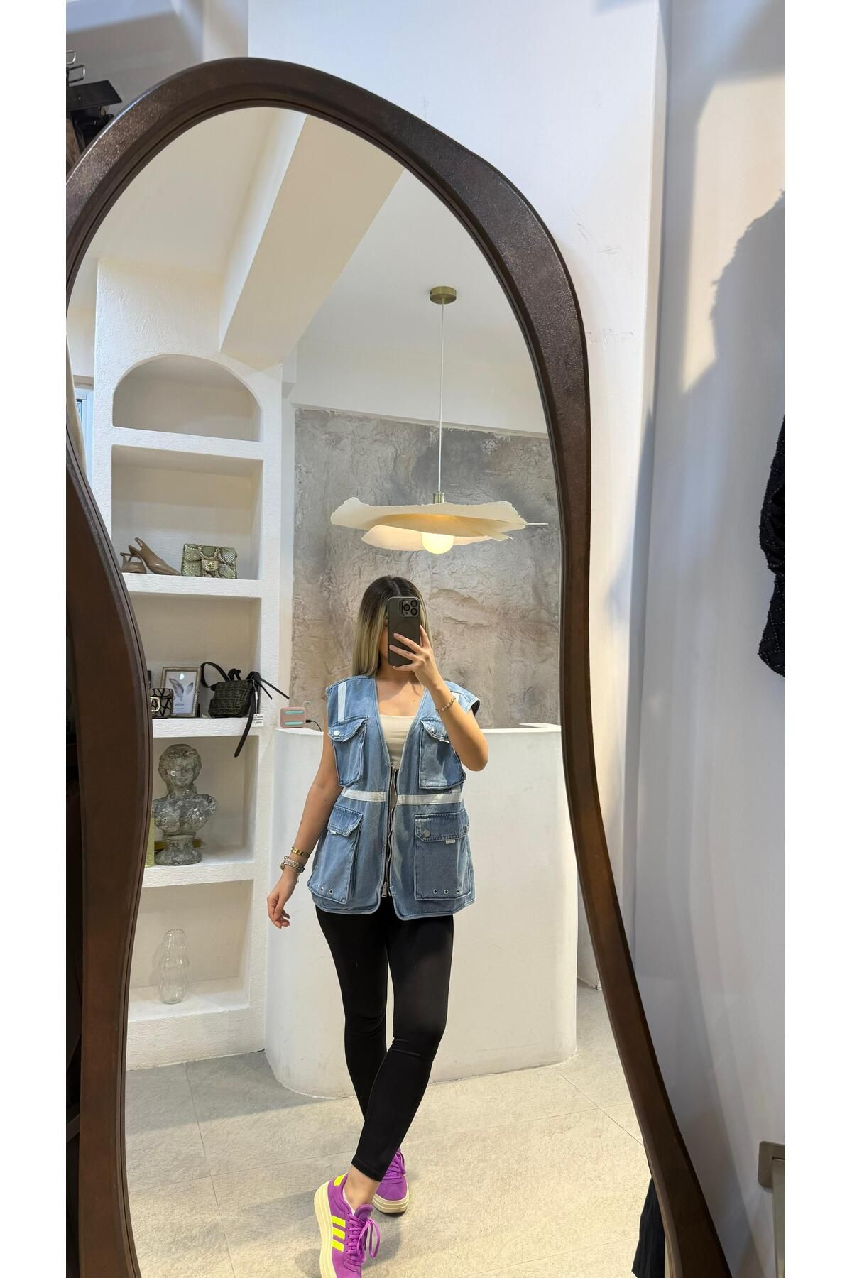 SEVİNÇ GÜNGÖR DENIM CEPLI YELEK
