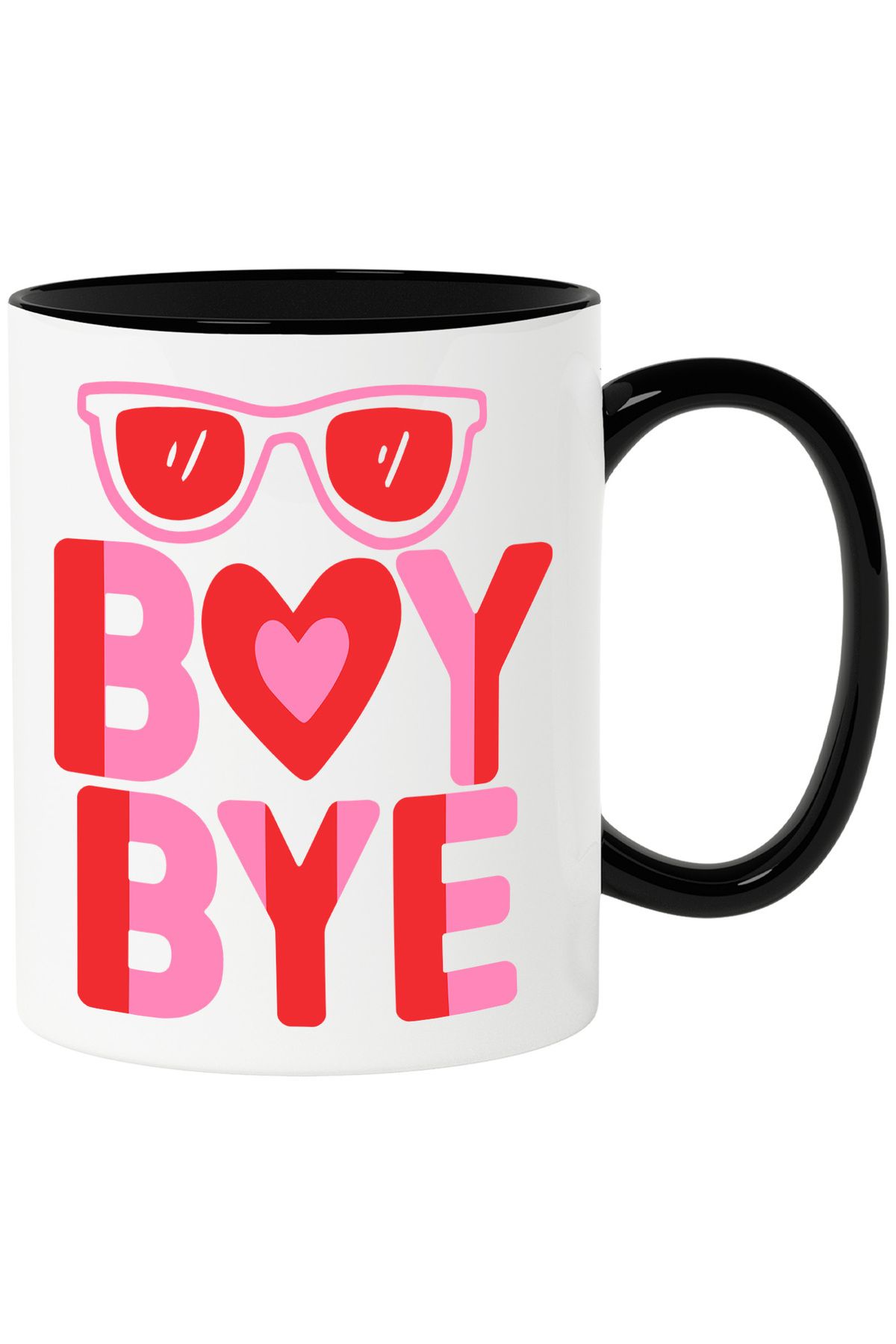 StoryGift Romania Cana Pentru Fetele Care Isi Iau Ramas Bun De La Baieti - Ochelari De Soare Cu Ma, Cu Maner Negru - One Size
