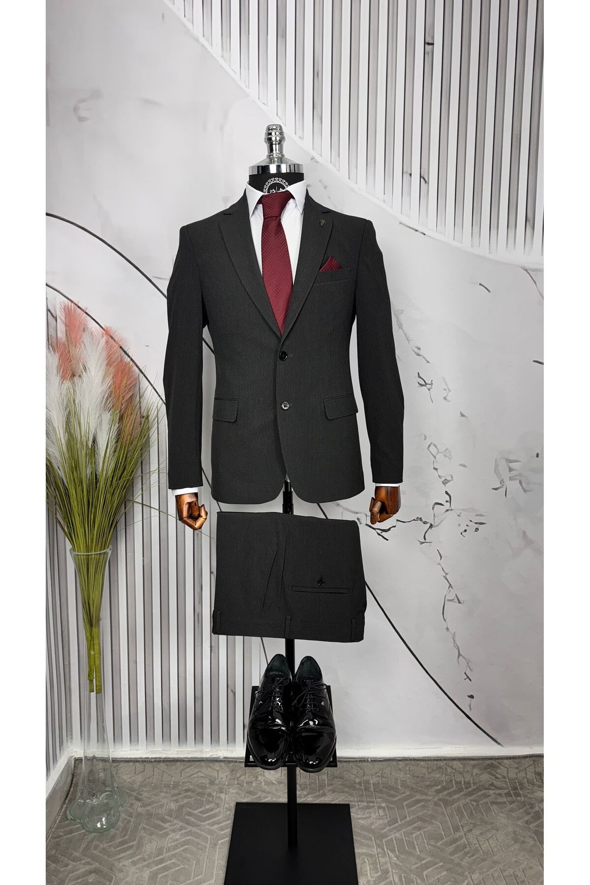 Dupont Slim Fit Mono Yaka Takım Elbise