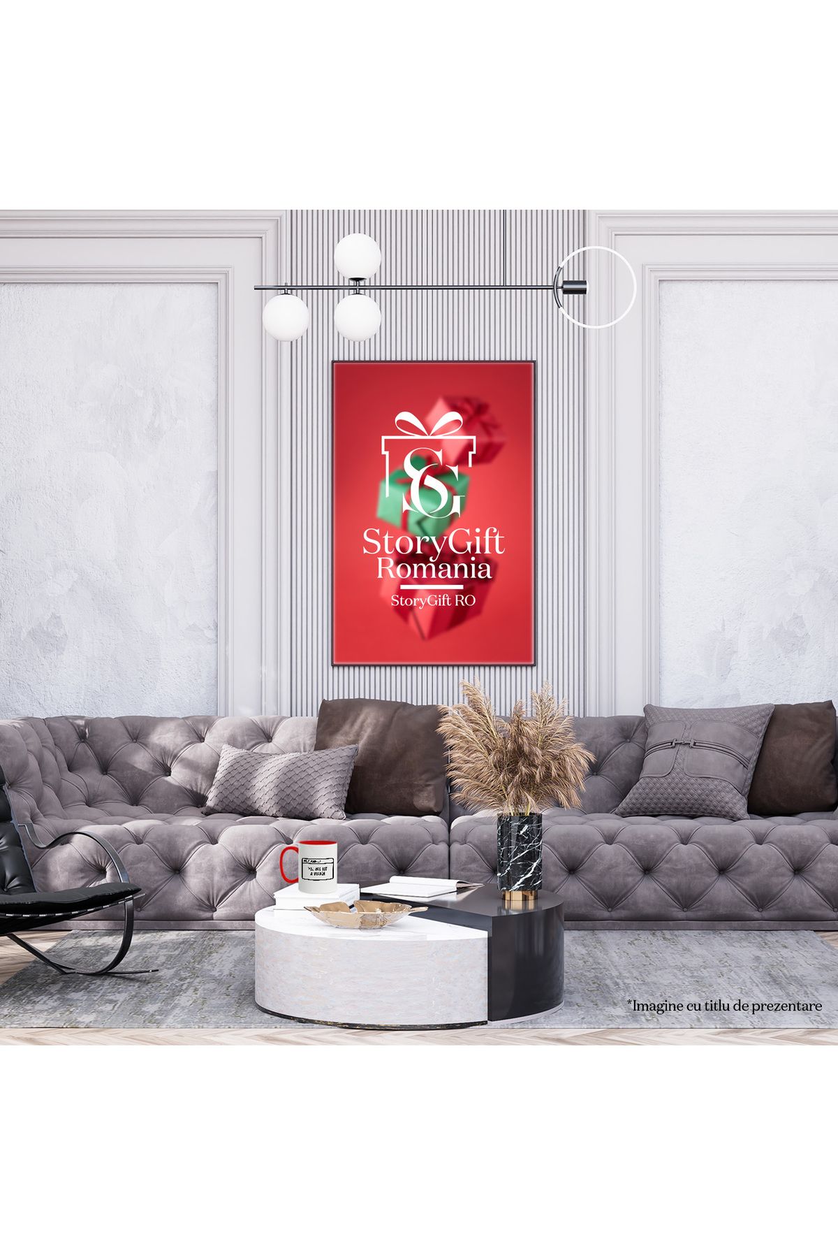 StoryGift Romania-Mug with message in English "You are not a burden" - you are not a burden with Red Handle, With ,STG 4