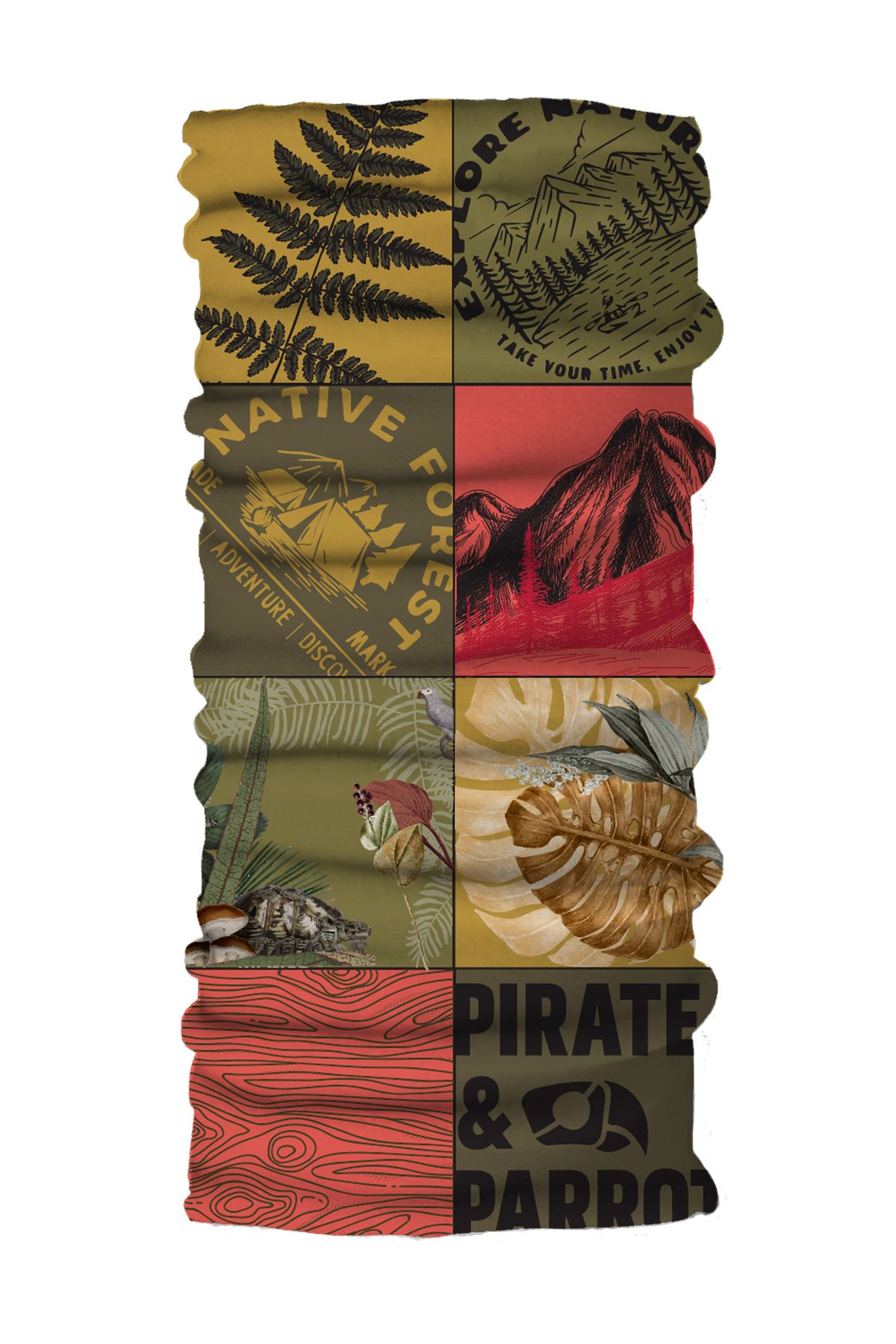 FG KONNİCHİWA ETNİK DESENLİ Bandana Outdoor Boyunluk Motosiklet Kadın Erkek buff Çok Amaçlı Bandana