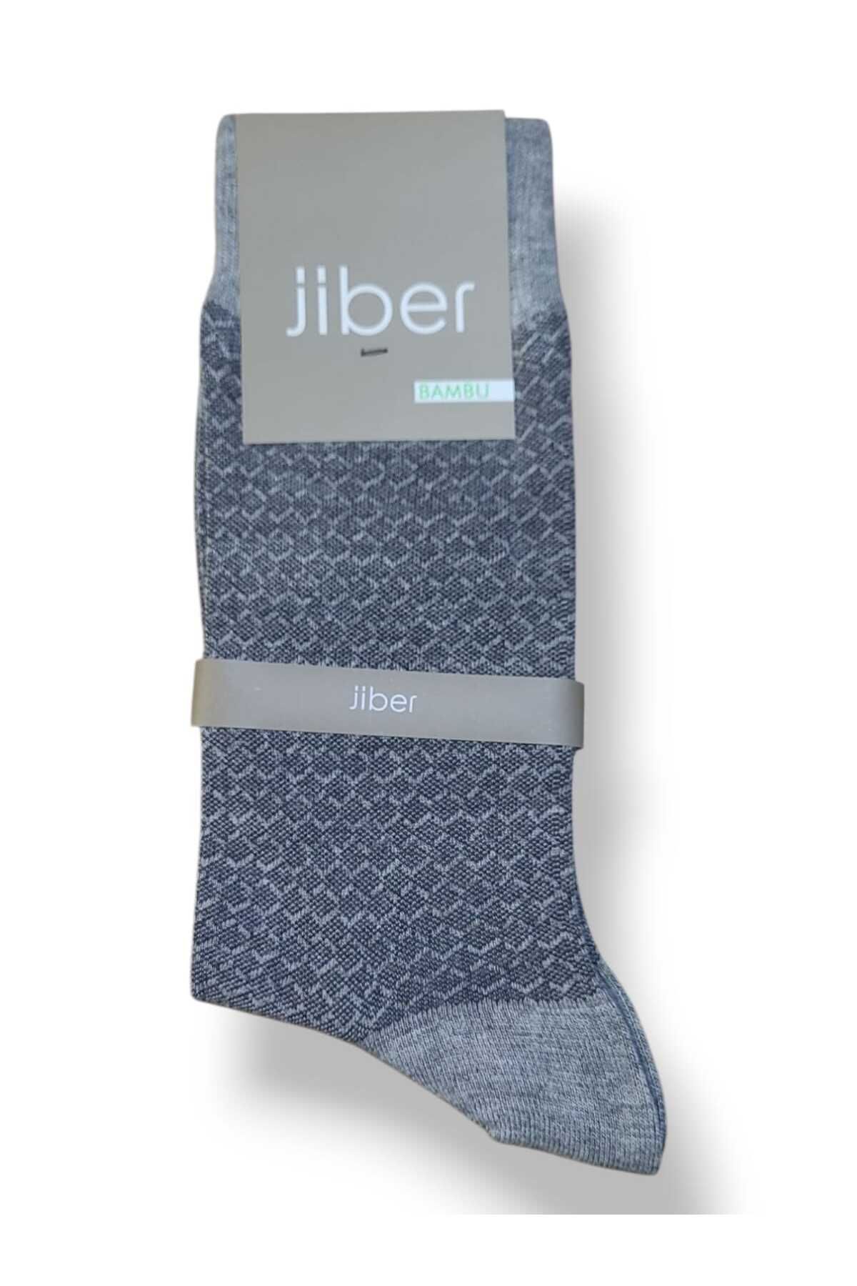 Jiber Erkek Yazlık Desenli Bambu Soket Çorap -4 Ad. Terletmeyen Hafif ve Rahat Çorap
