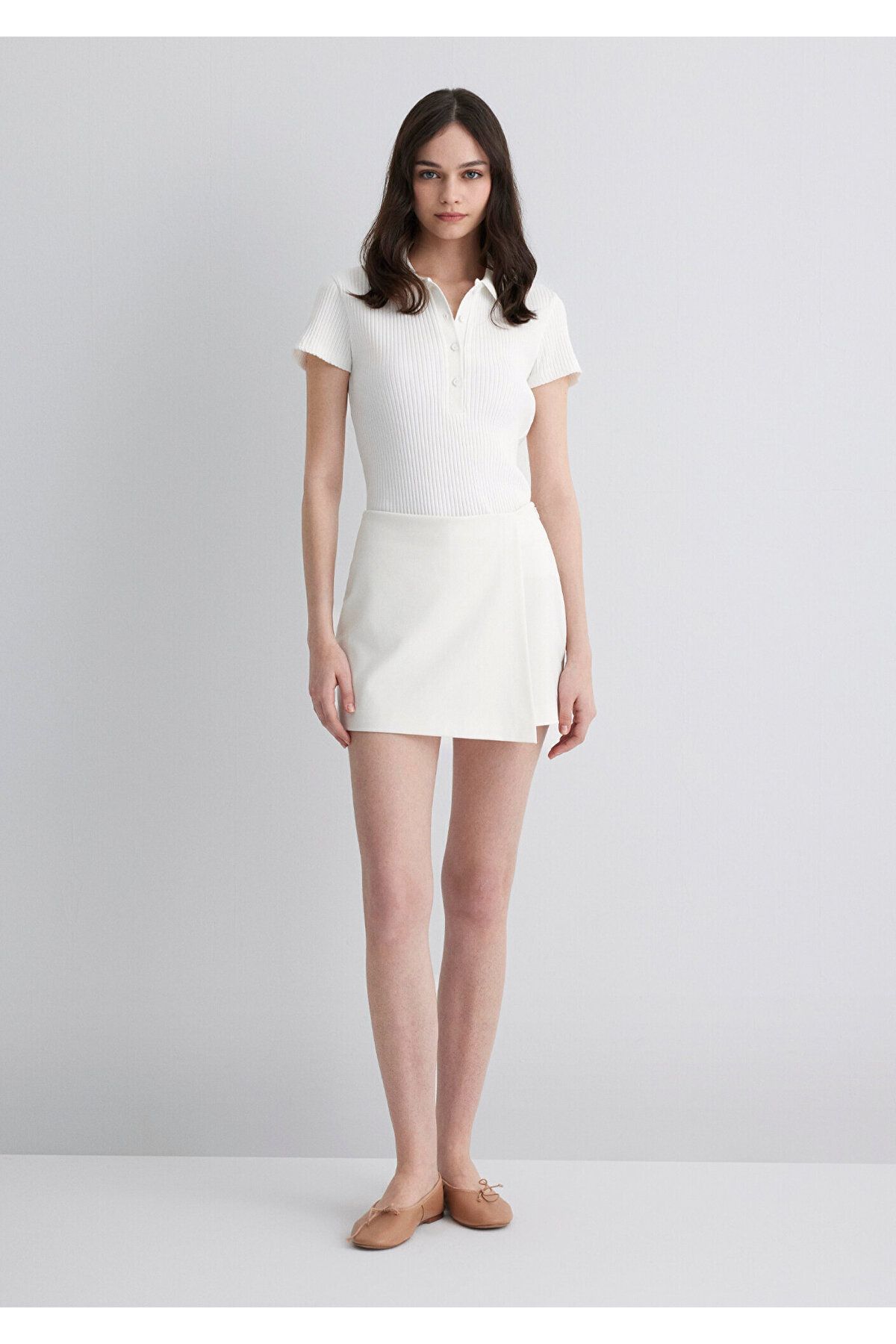 Mavi-Ecru Short Skirt 1410191 -70057 4