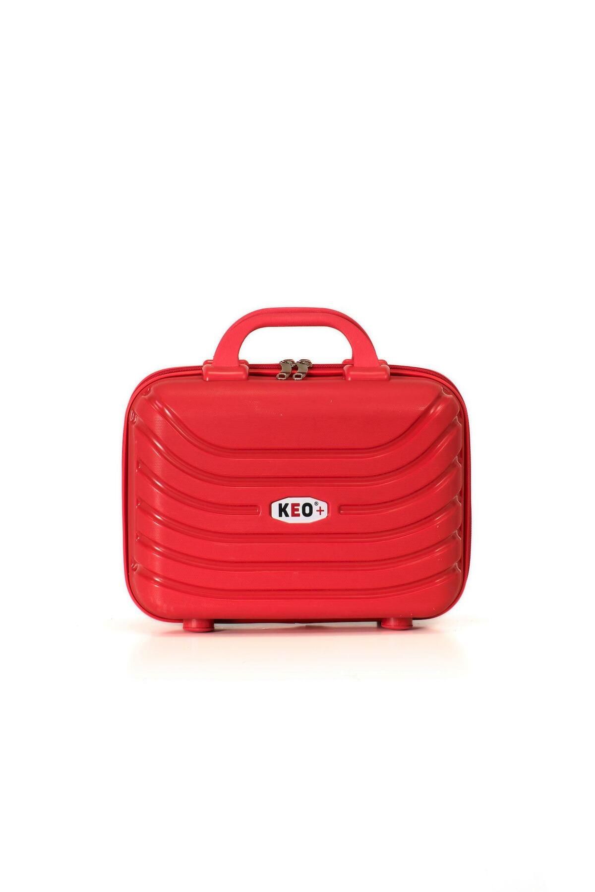 keo-plus Kırmızı PP Silikon Makyaj Çantası