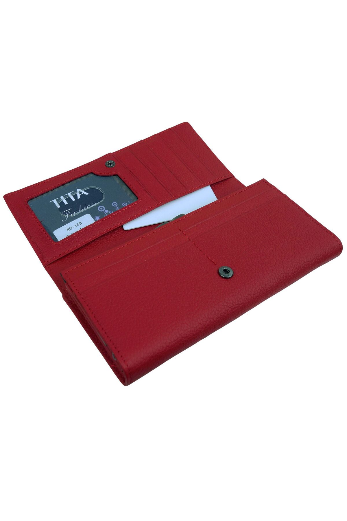 OEM-Women's wallet, dark red, made of genuine leather, Tita - PR121 4