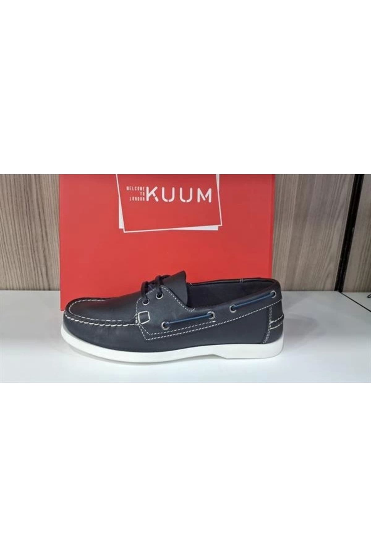 Store Ki Deri Günlük Giyilebilir Marine Erkek Ayakkabısı