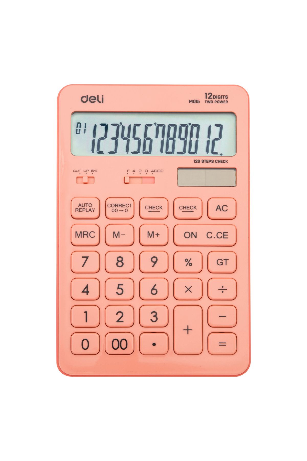 Deli Calculator De Birou Cu 12 Cifre 1541 Roz Pastel Deli - One Size