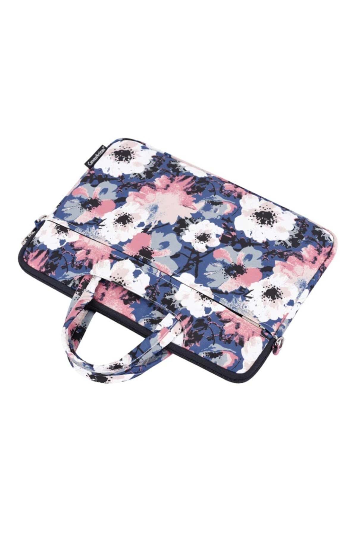 canvasartisan-Geantă pentru laptop de 14 inch, design durabil din poliester cu fermoar, servietă CanvasArtisan C22, albastru marin 3