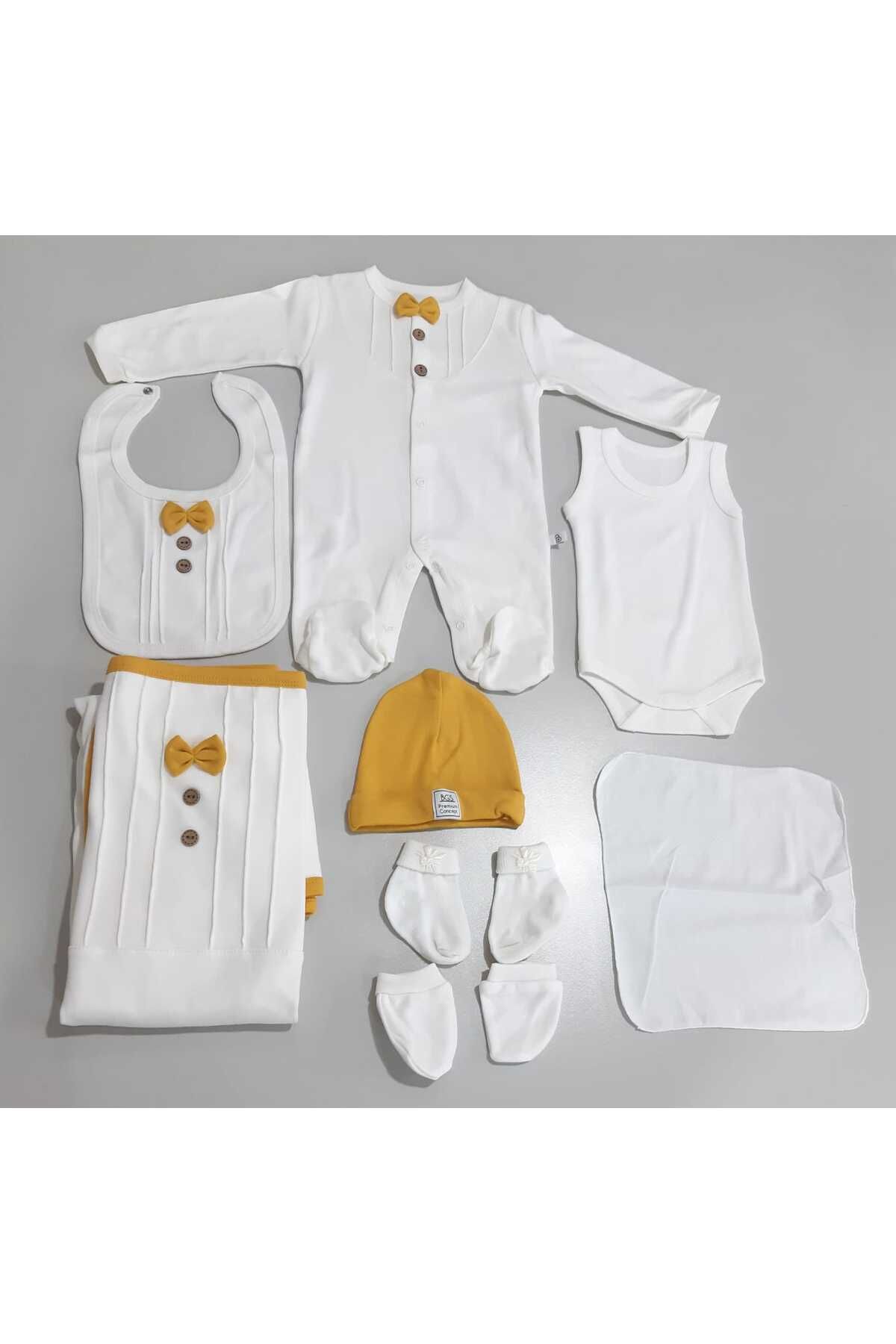 Sönmez Baby SMOKİN STYLE BATTANİYELİ SEKİZ PARÇA BEBE SET TAKIM