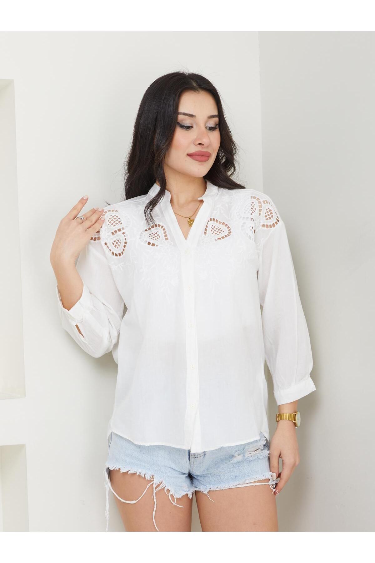 AKA Butik Fisto Detaylı Gömlek-AYN
