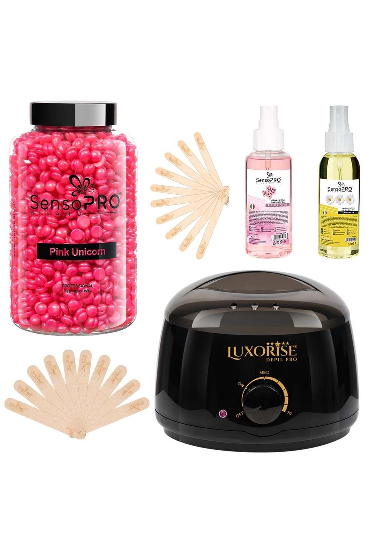 SensoPRO Milano Kit De Epilare Cu Ceară Unicorn Premium Care, - One Size