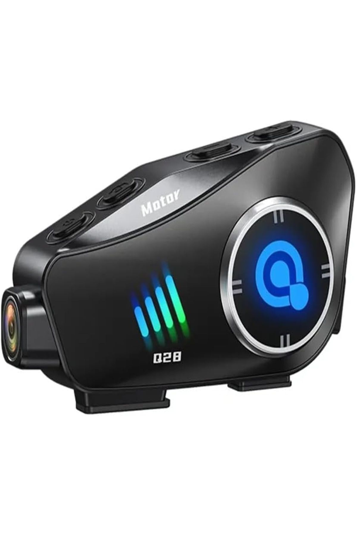 DURKHEİM Q28 Motosiklet Kask Bluetooth Kulaklık 1080p Kamera Interkom Kulaklık Su Geçirmez Intercom