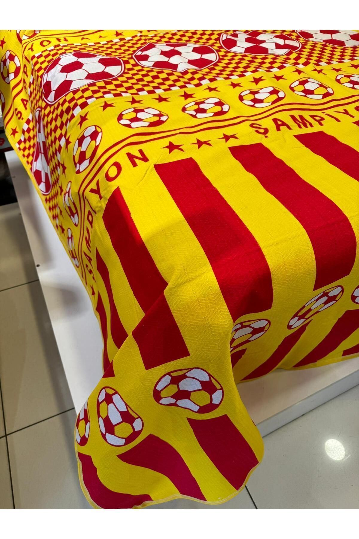 ŞENER HOME-150x240 Cm Single Piece Pattern - Yellow Red 2