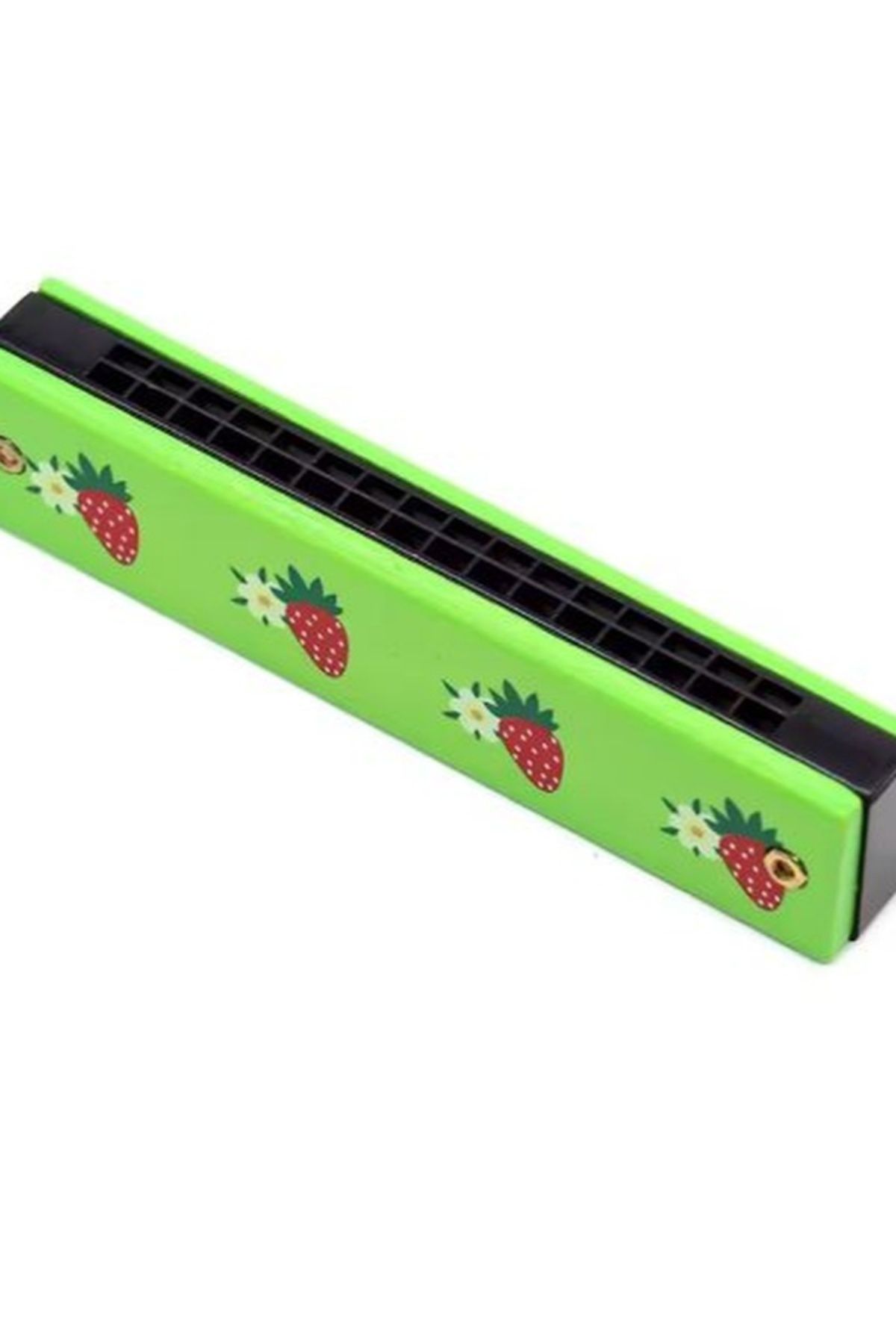 ŞEN AKSESUAR Ahşap Mızıka Renkli Desenli Çocuk Mızıka Müzik Aleti